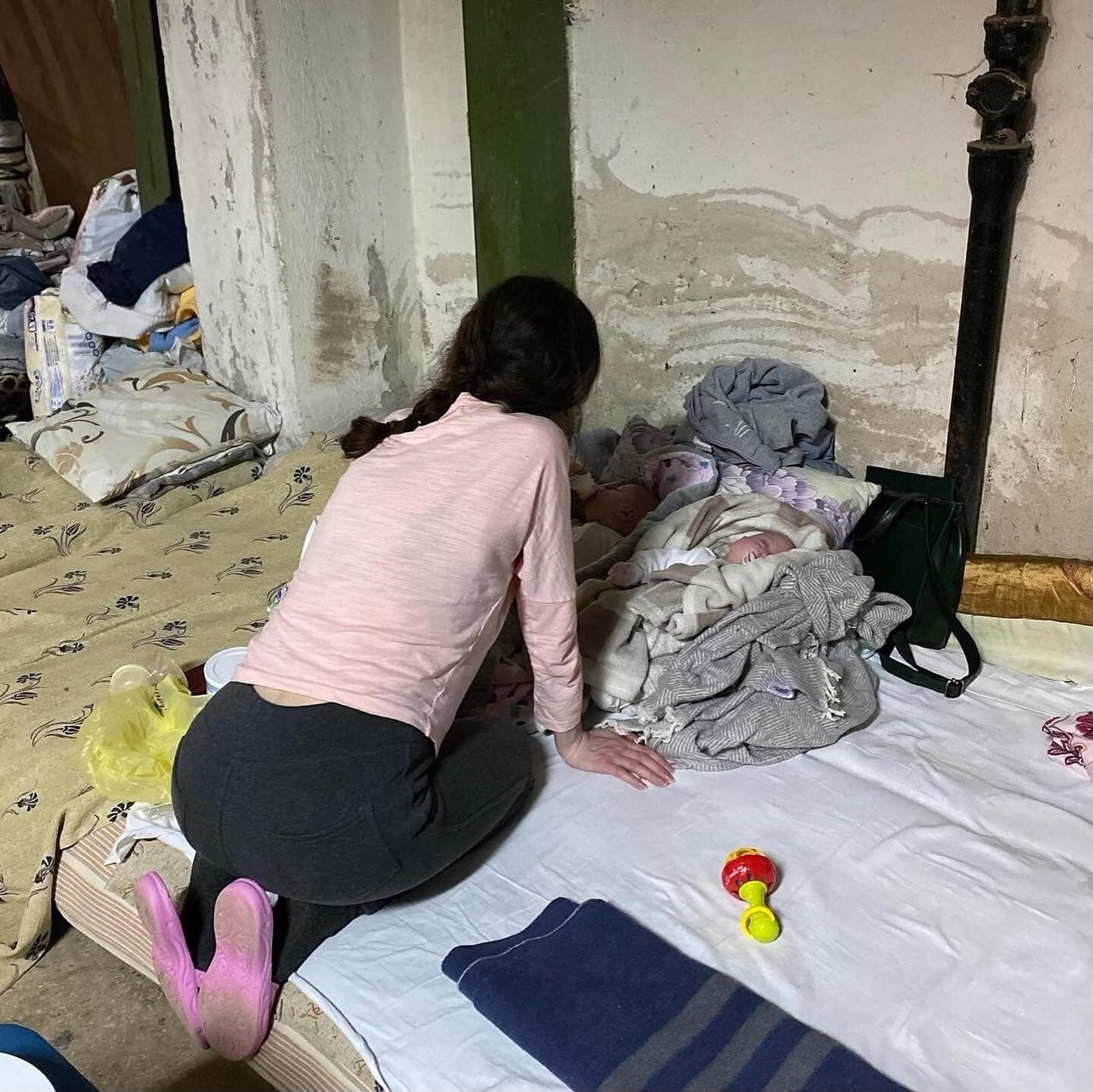 Photo taken in a Kyiv Children's Hospital. (3.2.22)