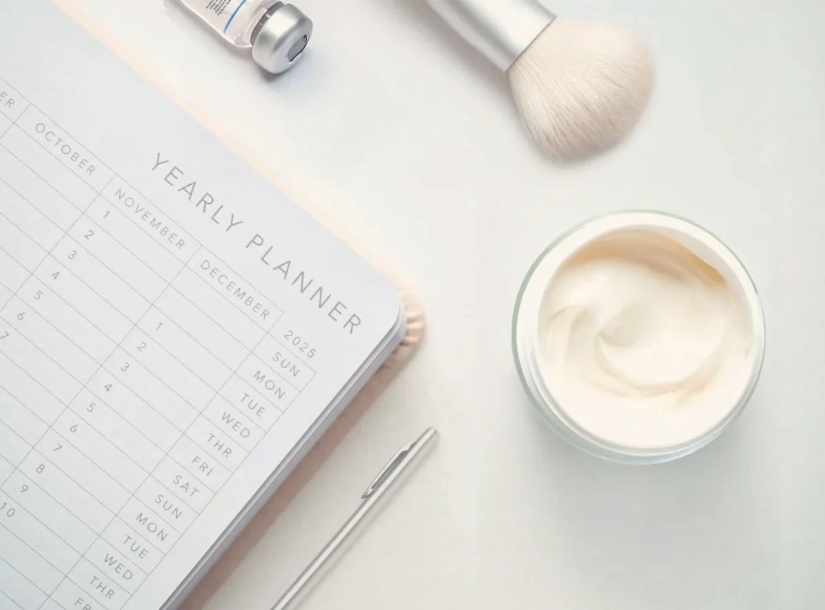 Promotional campaign imagery for UP® Clinical Cosmetics