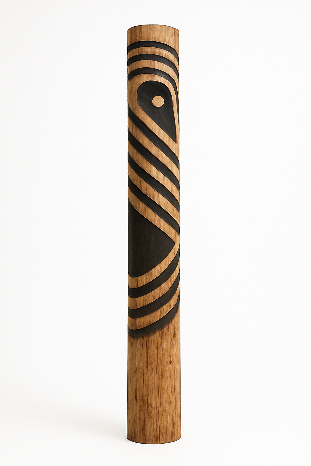 Geometric Sculpted Bush Pole