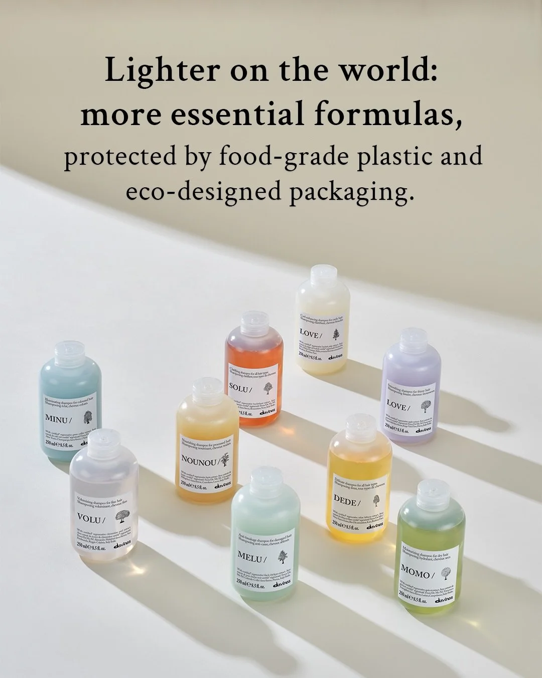 the new Davines Essentials line has arrived in salon and we&rsquo;re obsessed

the updated range brings refined formulas, elevated sustainable packaging and an even stronger focus on high performing ingredients that care for both your hair and the pl