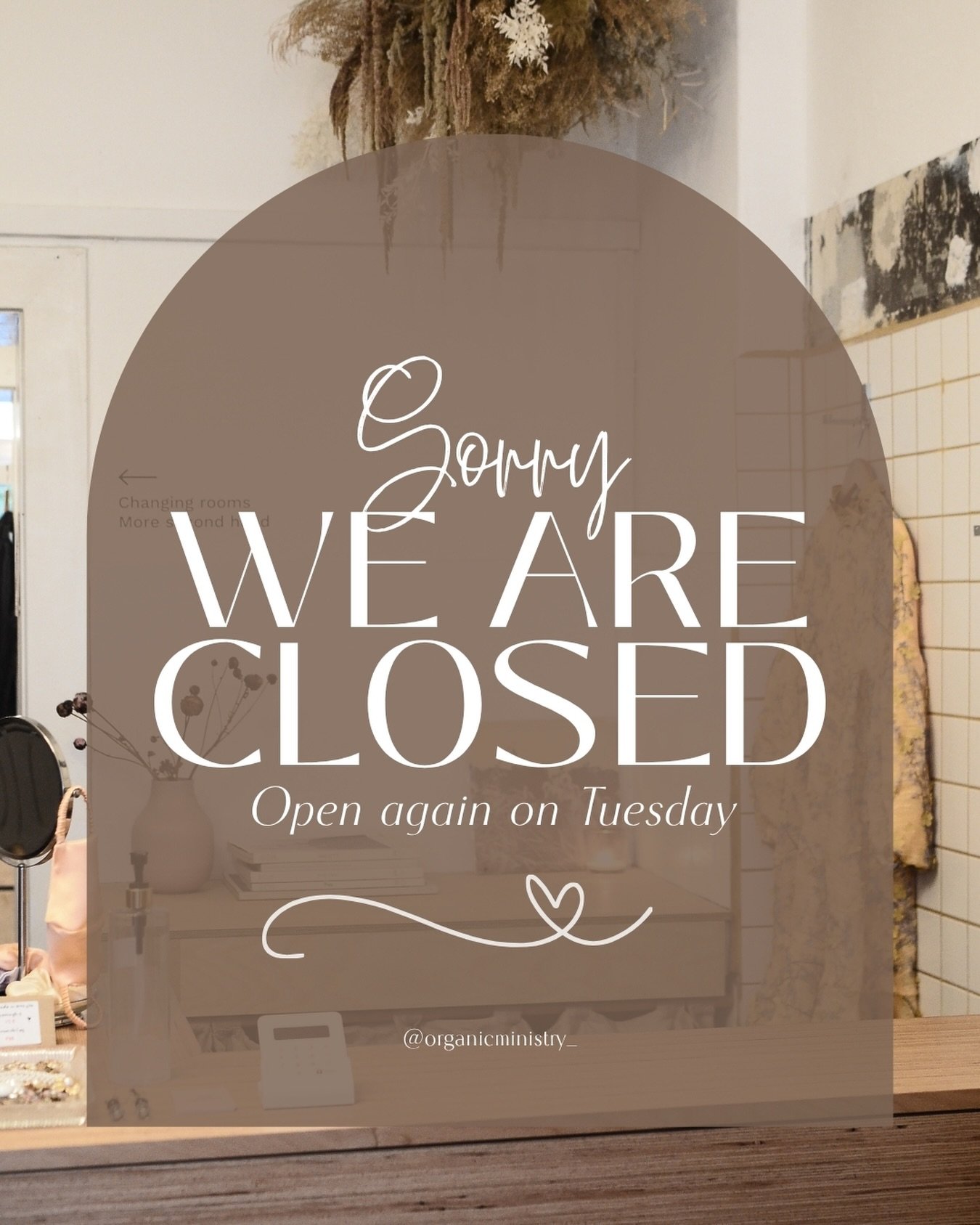 a reminder that the salon will be closed today for the King&rsquo;s Birthday

we look forward to welcoming you back tomorrow

#adelaidesalon #salonupdate #organicministry