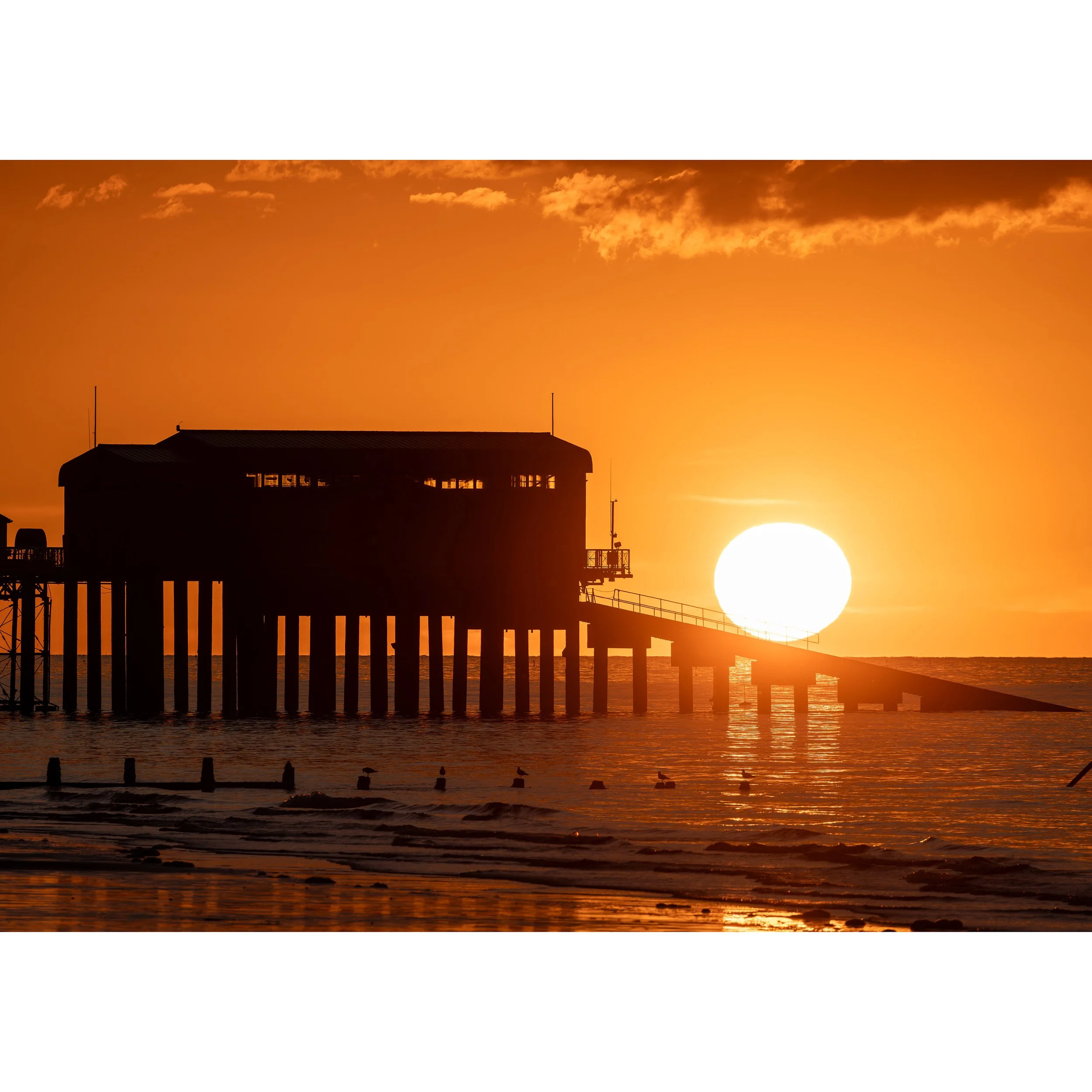 CROMER PIER SUNSET PRINT
