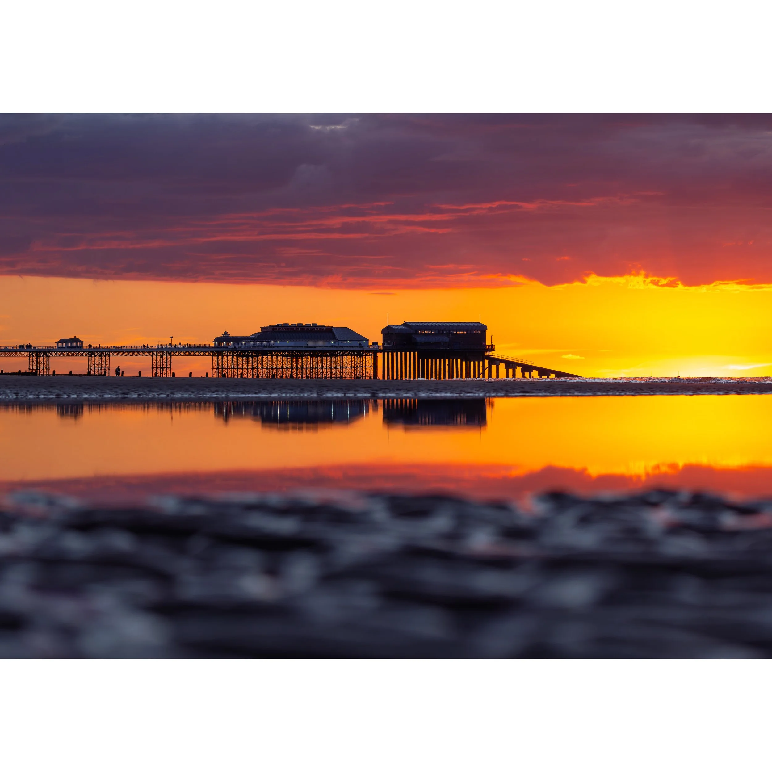 CROMER PIER SUNSET PRINT