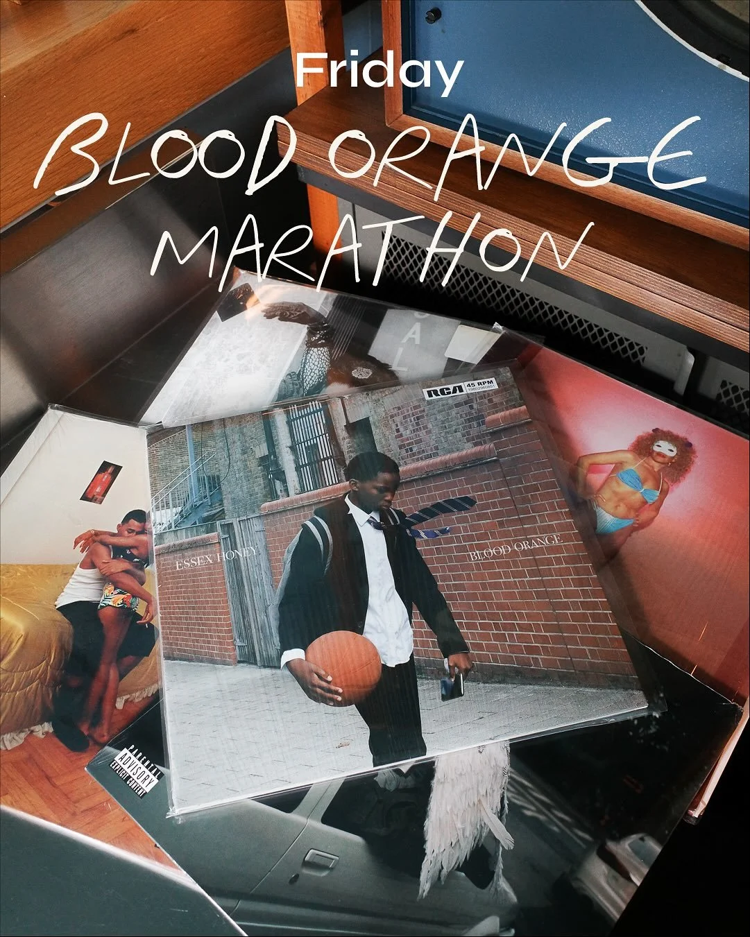 To celebrate the latest Blood Orange album ‘Essex Honey’ we’re playing their whole album discography tonight, check the 2nd image for album start times.
 
As always DM us to book your seat 🍊😊