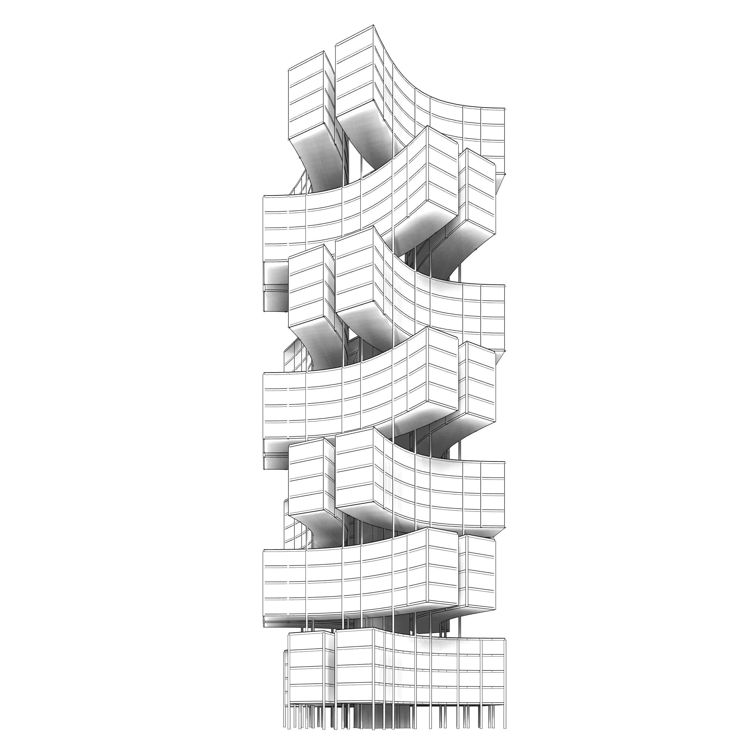 Flipped Tripod Tower