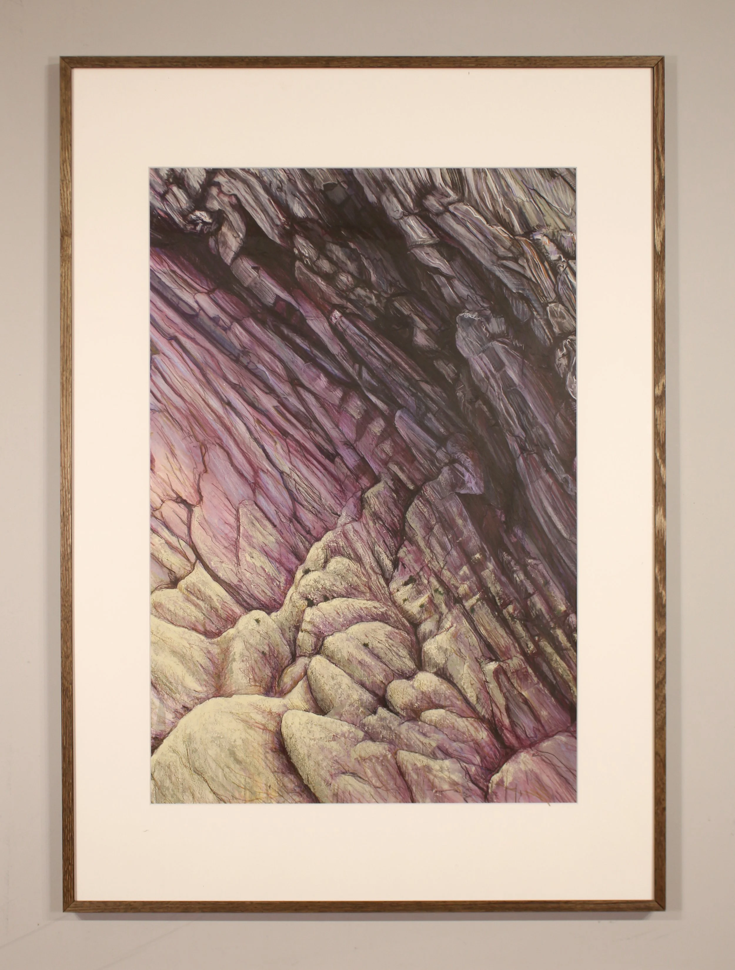 Neale-Marriott-Framed-Drawing-Cornish-Mauve-Rockface.jpg