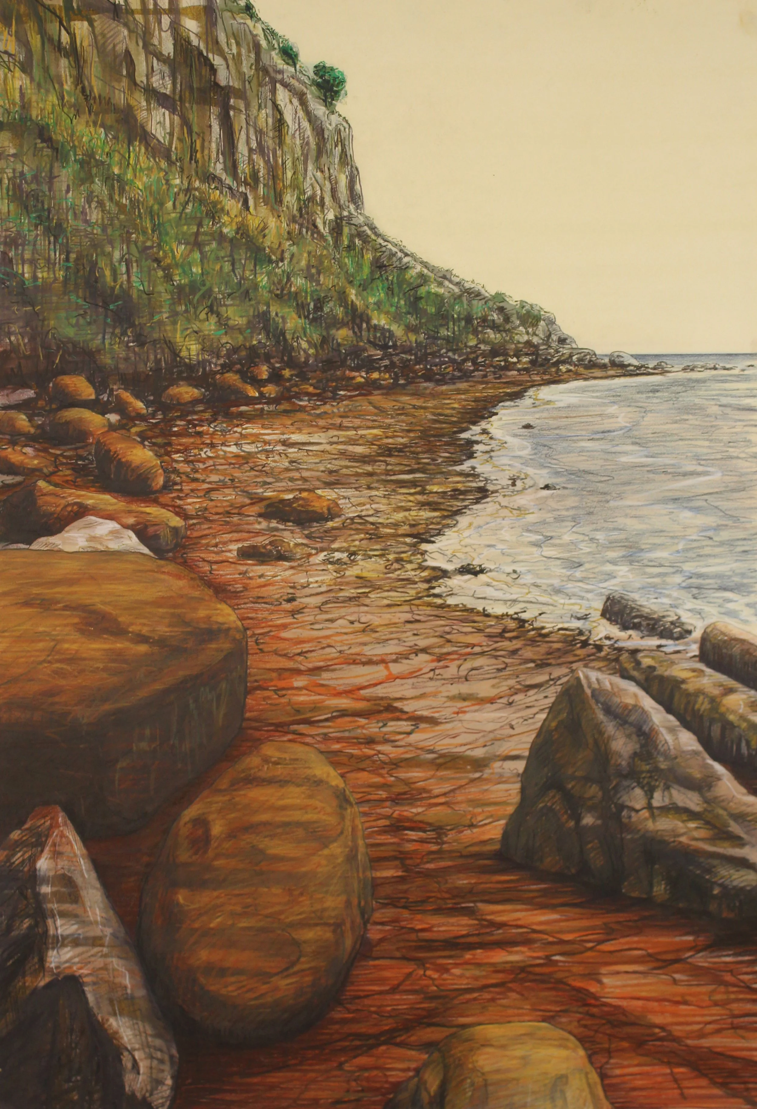 Boulders on Bonchurch Beach, Isle of Wight