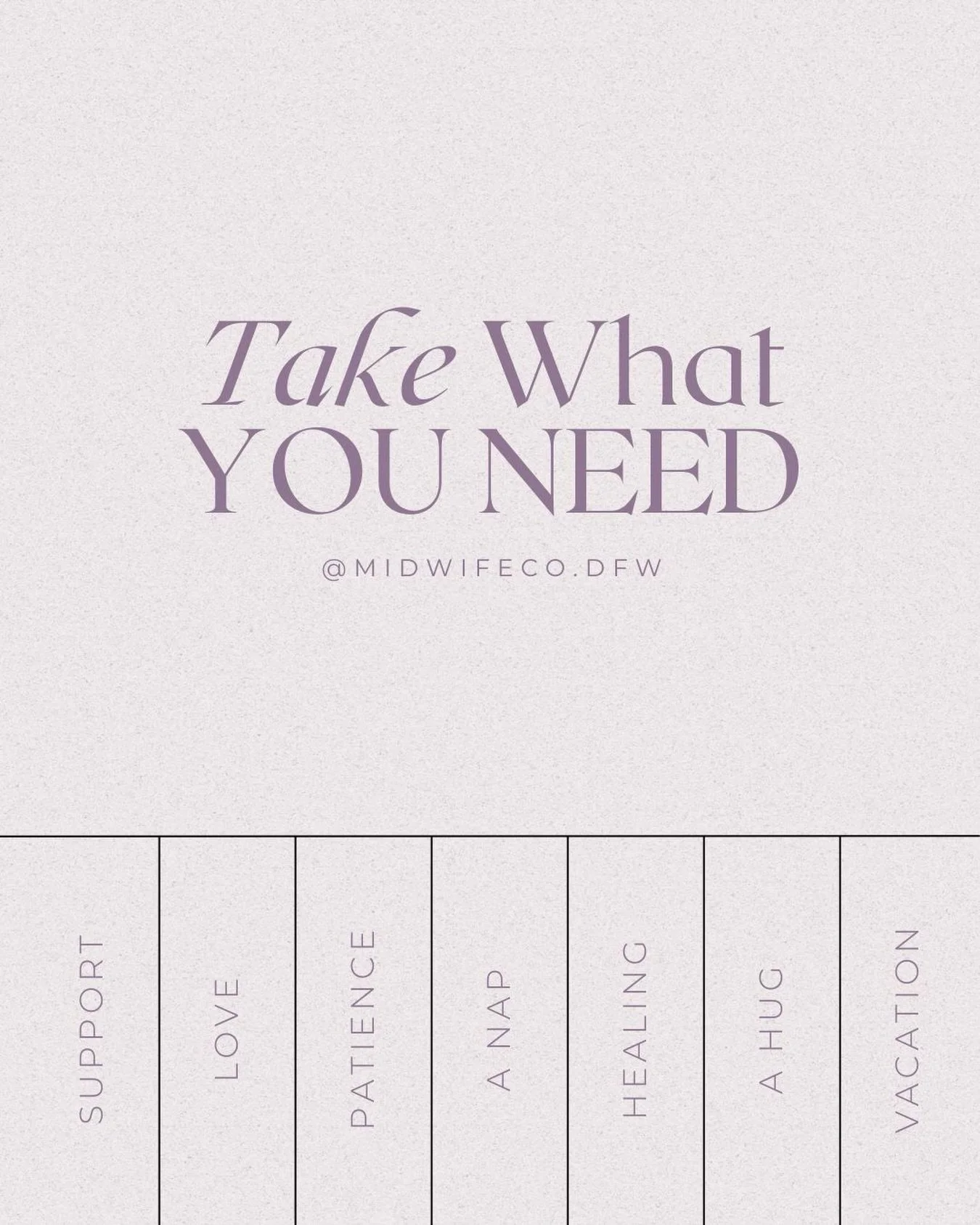 A gentle reminder to slow down mama and take what you need. 🤍

It&rsquo;s easy to pour into everyone else &mdash; your family, your work, your responsibilities &mdash; but your needs matter just as much. Check in with yourself and rest or reset when
