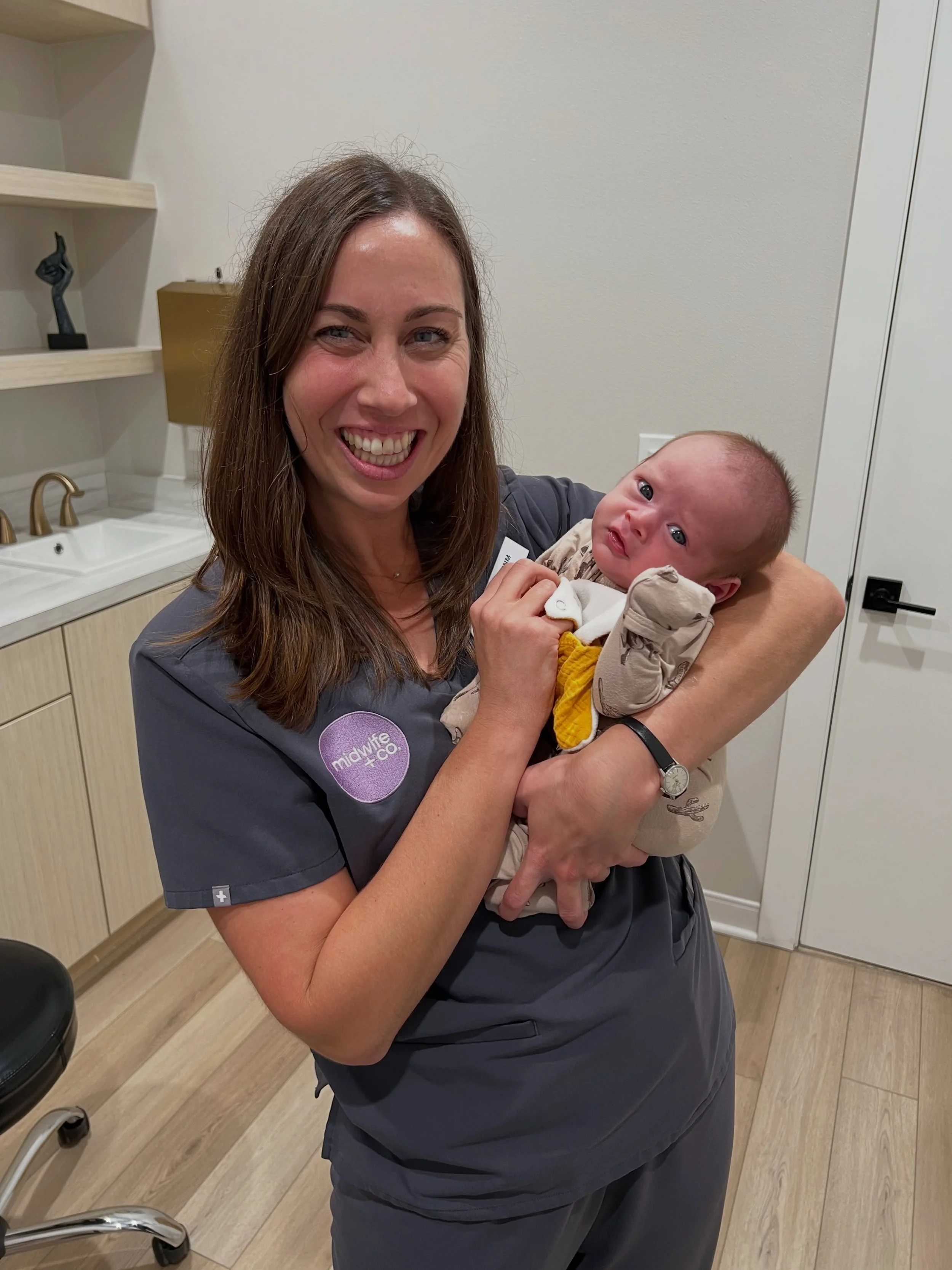 Postpartum visits are always bittersweet 🤍

We love seeing your little ones growing and watching you settle into motherhood, but it&rsquo;s also a reminder of just how quickly time moves. 🥹

#postpartumcare #fourthtrimester #midwiferycare #dfwmoms 