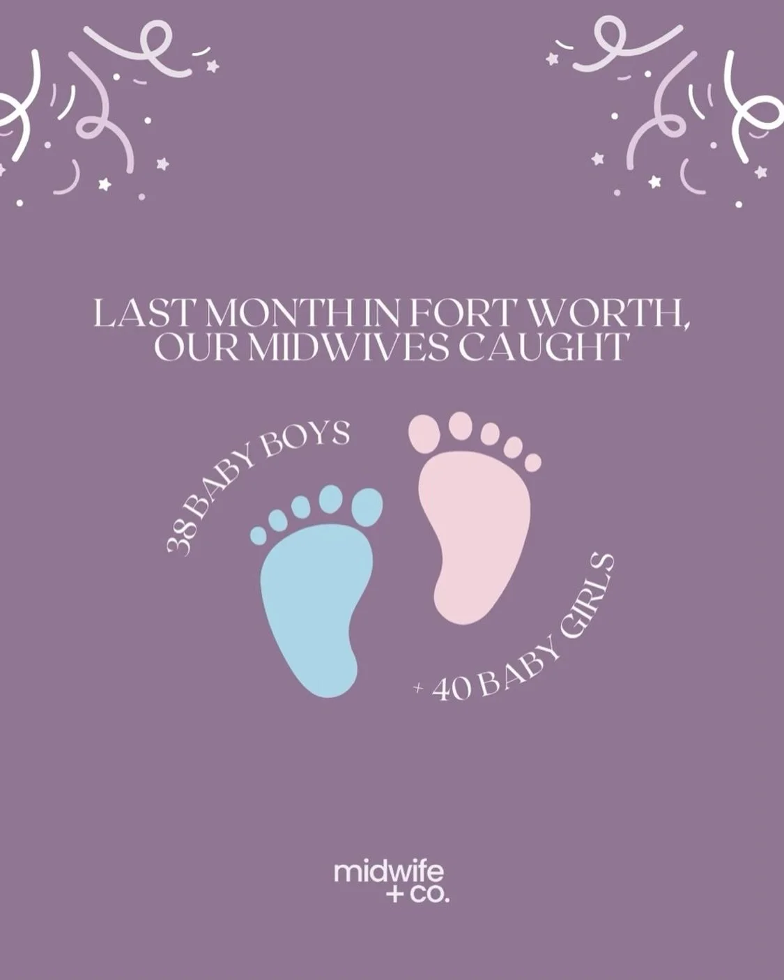 A record month for Midwife+Co Fort Worth 🤍

In April, we celebrated 78 babies birthdays!✨

We&rsquo;re so incredibly grateful to the families who trusted us to be part of such a meaningful moment in their lives and so proud of the amazing team who h