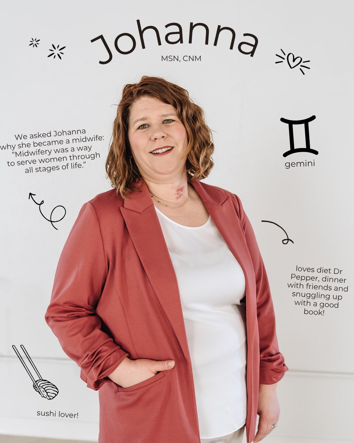 Happy Birthday,  Johanna 🤍✨ 

Your warmth, dedication, and the way you care for both our team and the families we serve make such a difference every single day. We&rsquo;re so lucky to have you as part of the Midwife+Co family and hope this year bri