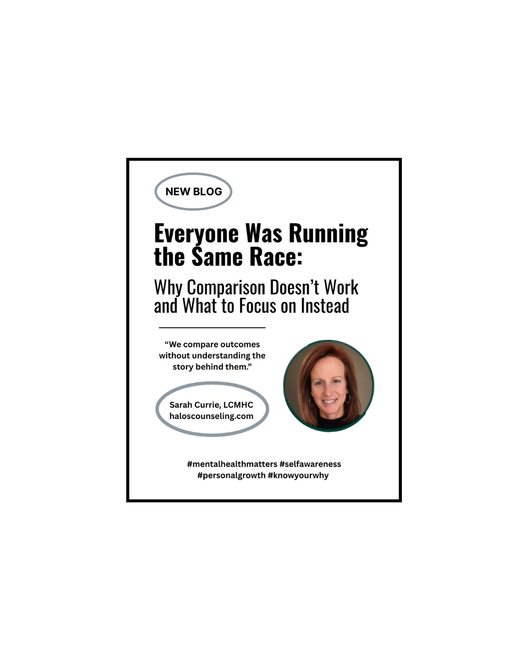 Everyone Was Running the Same Race: Why Comparison Doesn’t Work and What to Focus on Instead