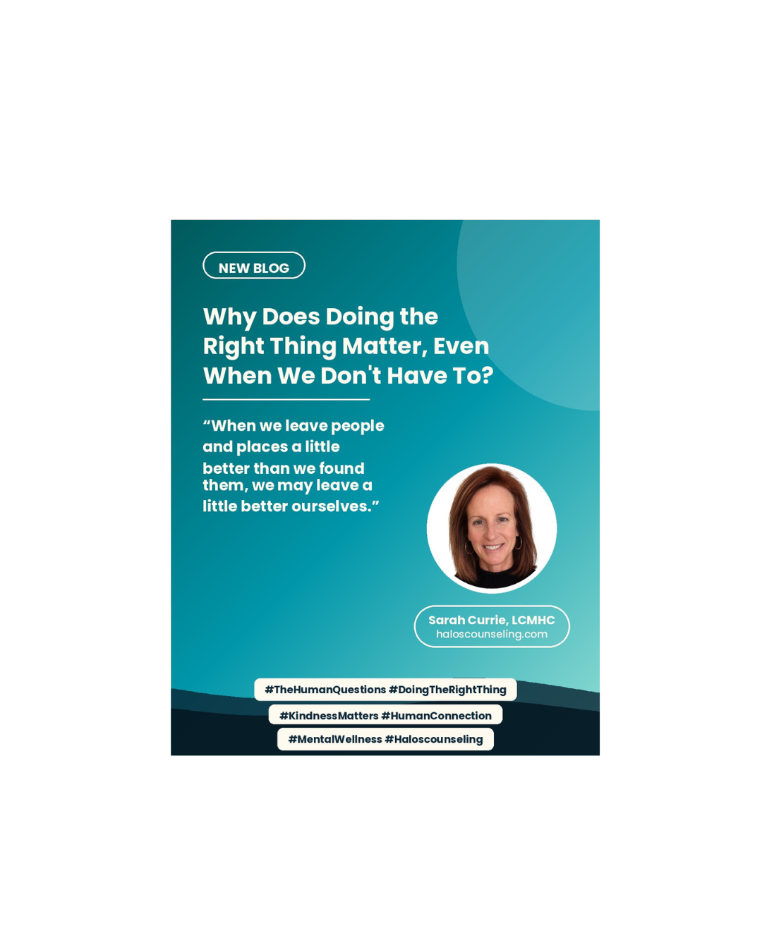 Why Does Doing the Right Thing Matter, Even When We Don't Have To?