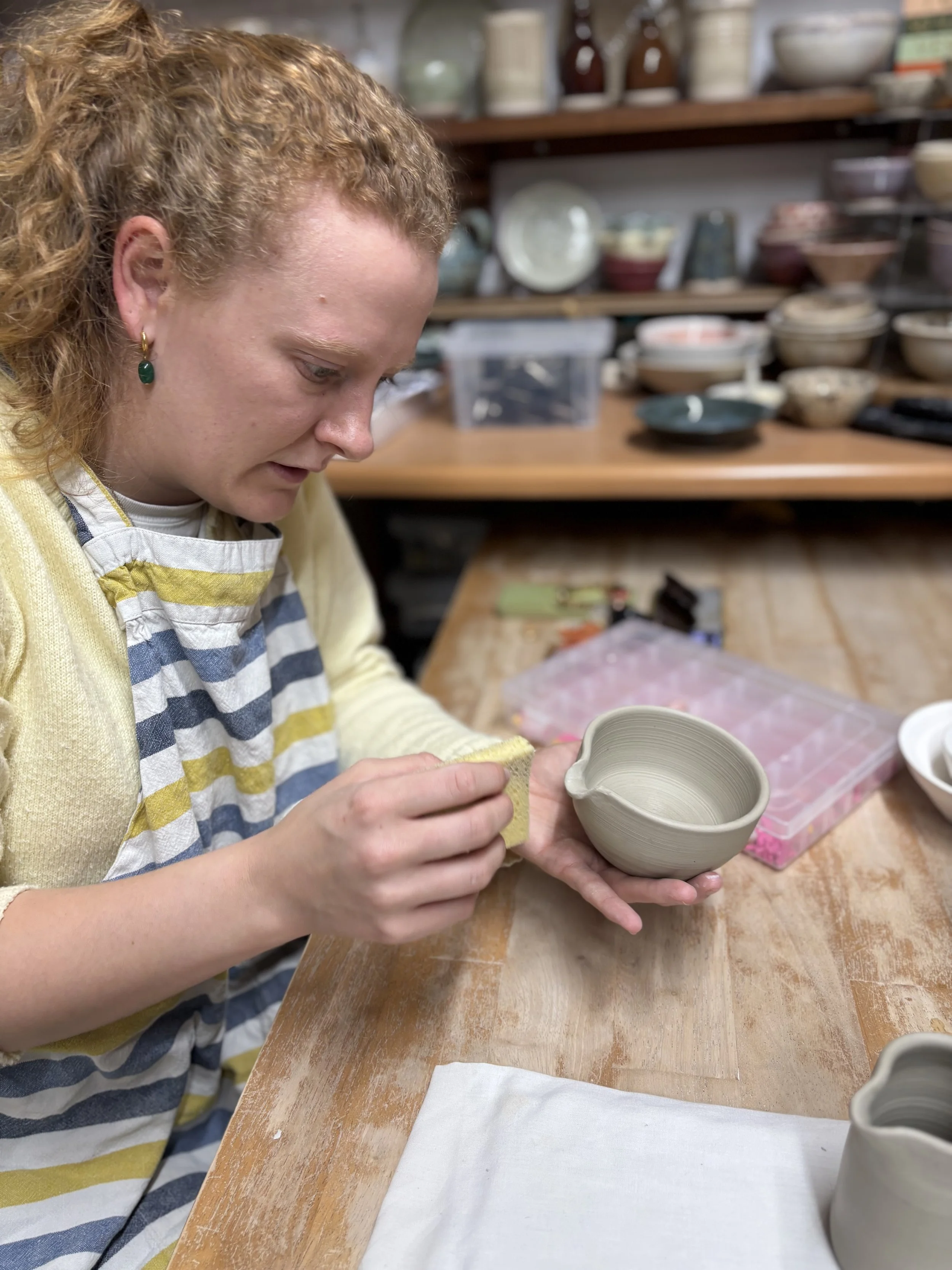   
  ... & glazes chosen for their final session next week! 
 