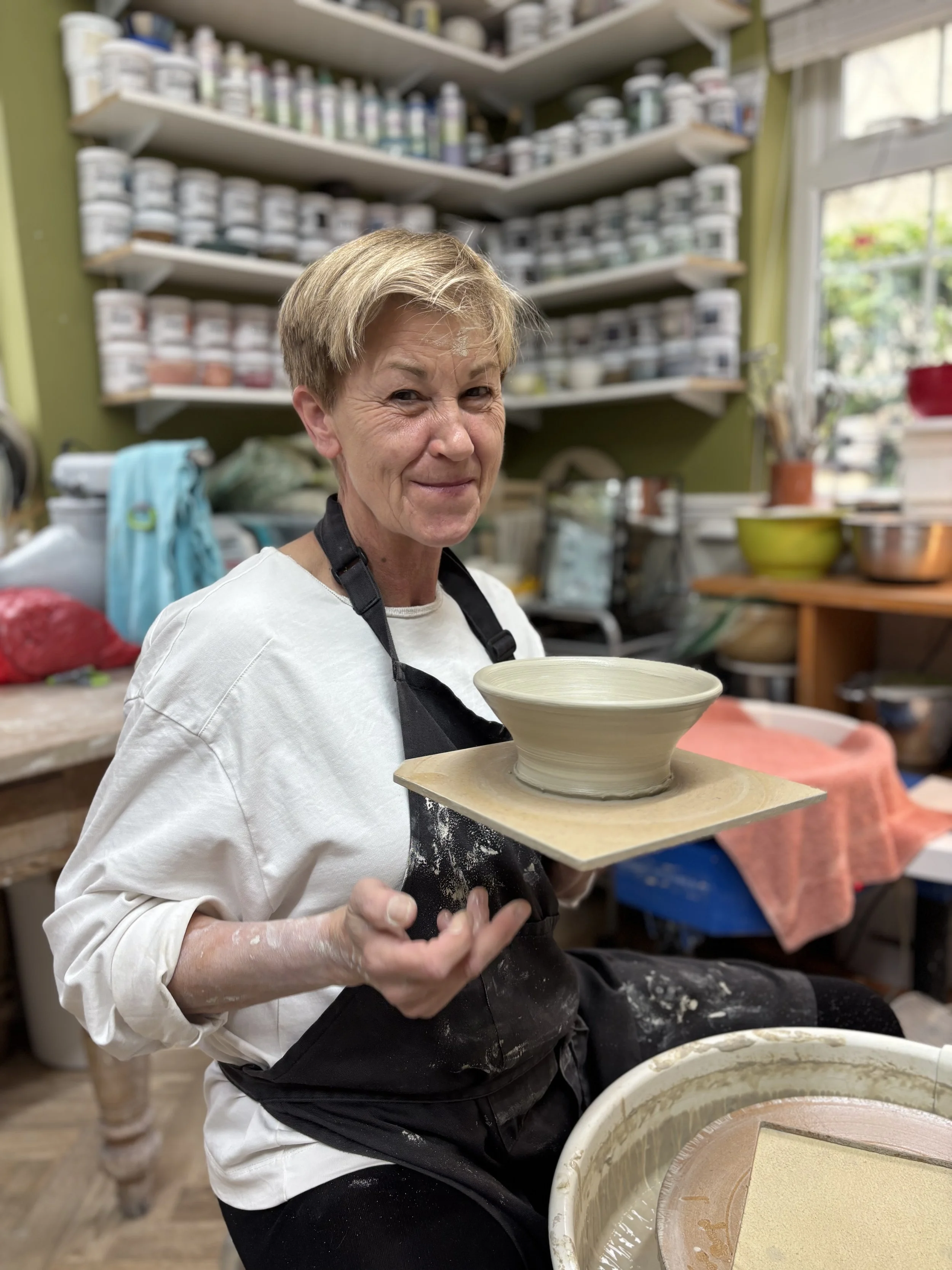   
 Lovely morning on the wheel for Bev... 
 