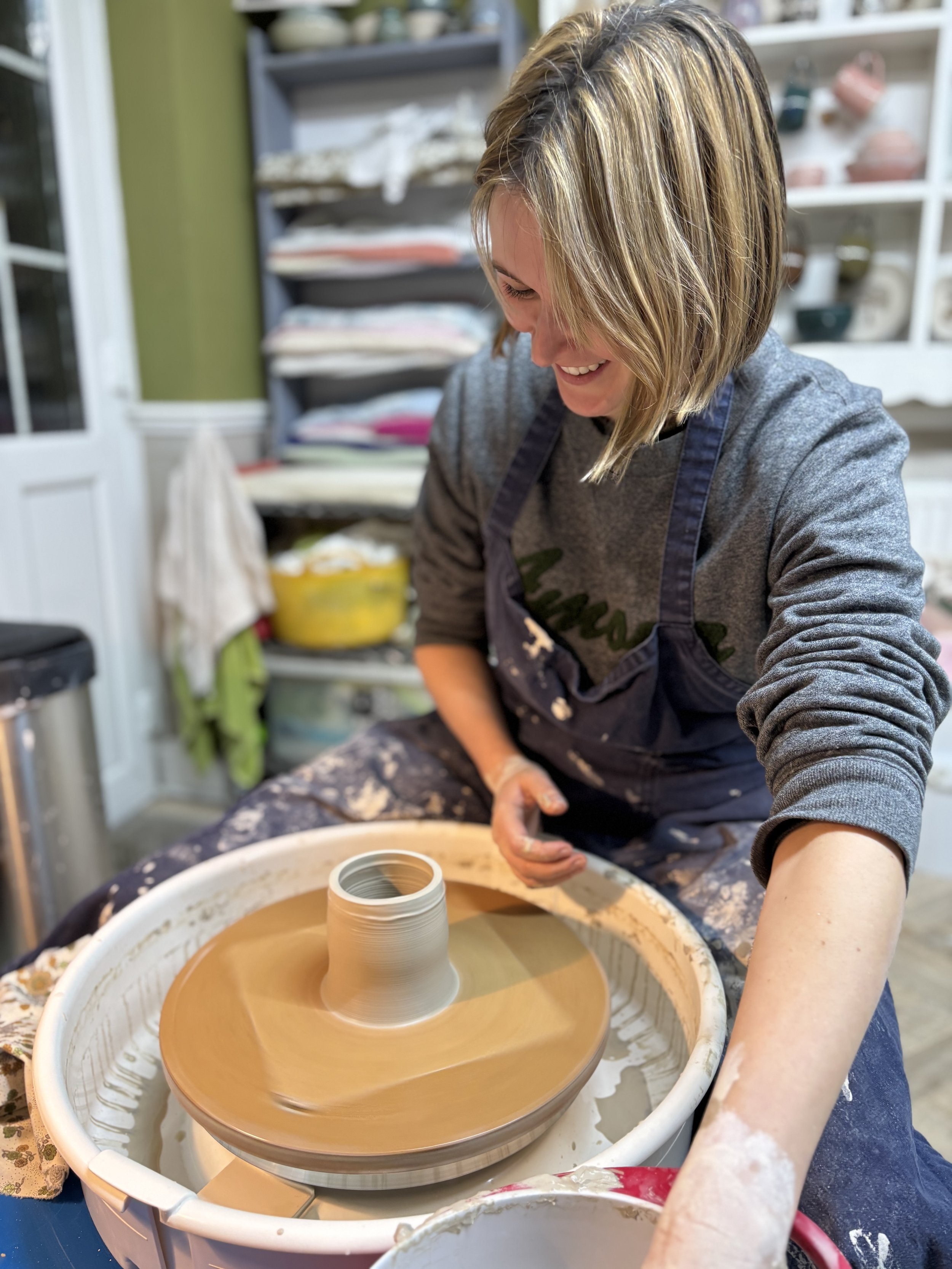   
 Another lovely evening of throwing for Sophie... 
 