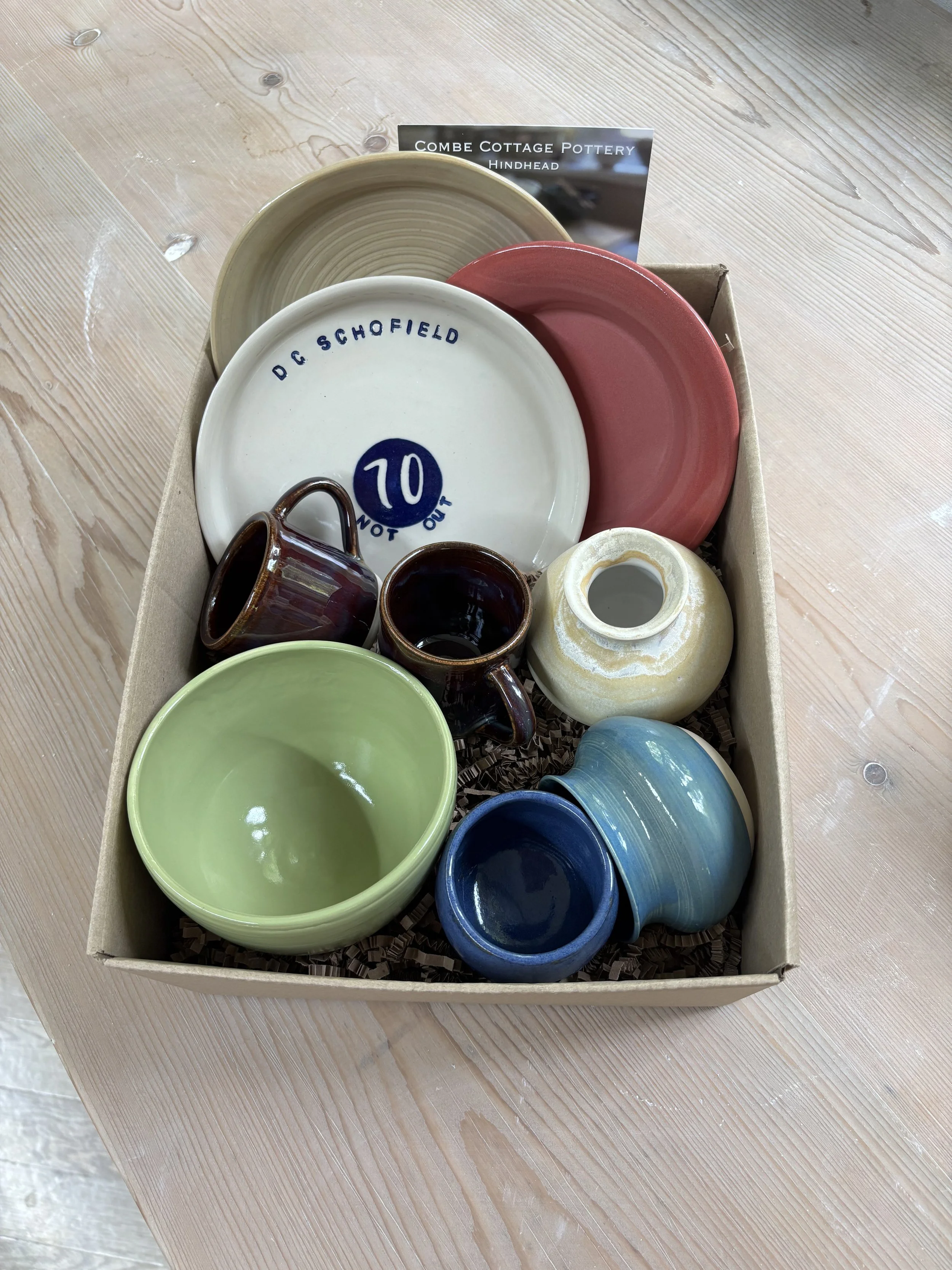   
 Steve's lovely collection of pottery from his latest 5 week course! 
 