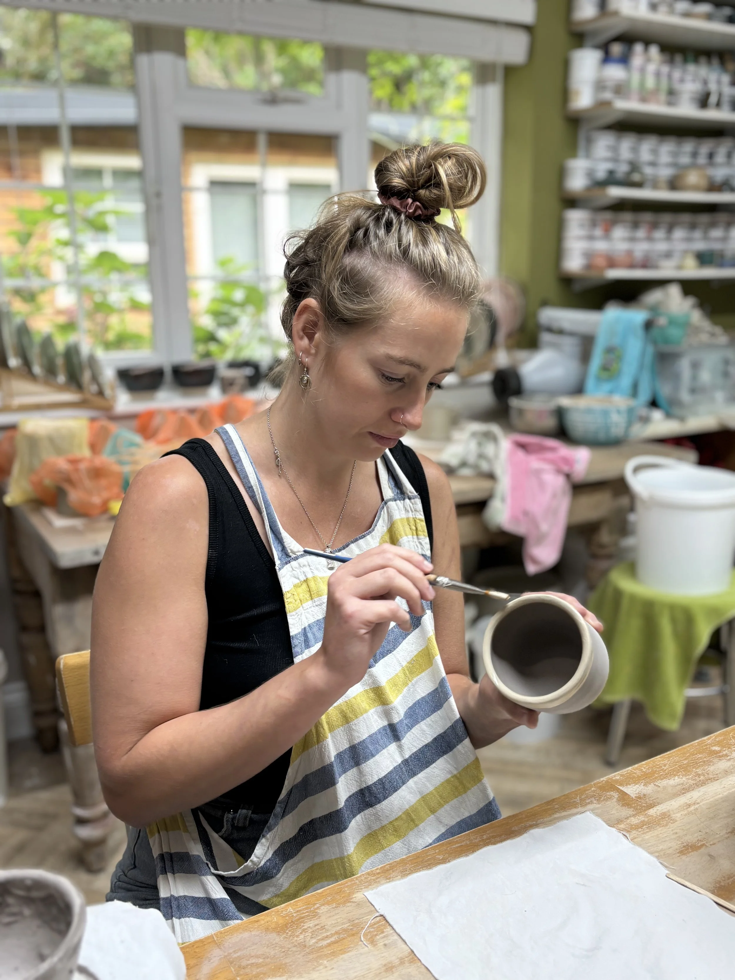   
 Lovely morning of glazing for Ella ... 
 