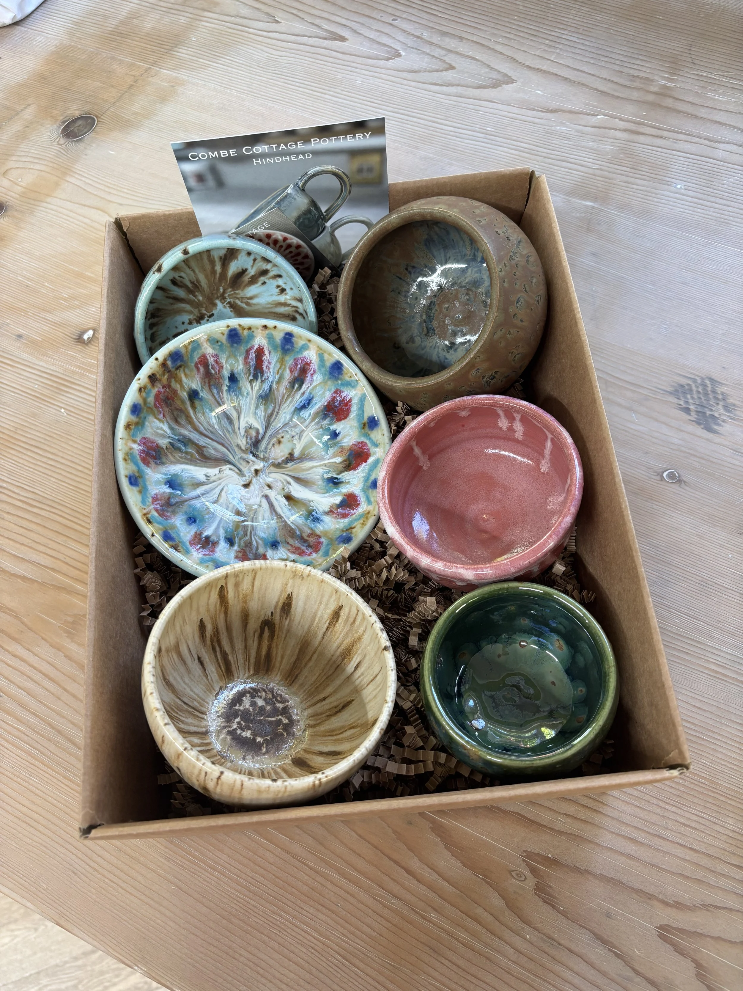   
 Claire & George's super results after they returned to glaze their pieces! 
 