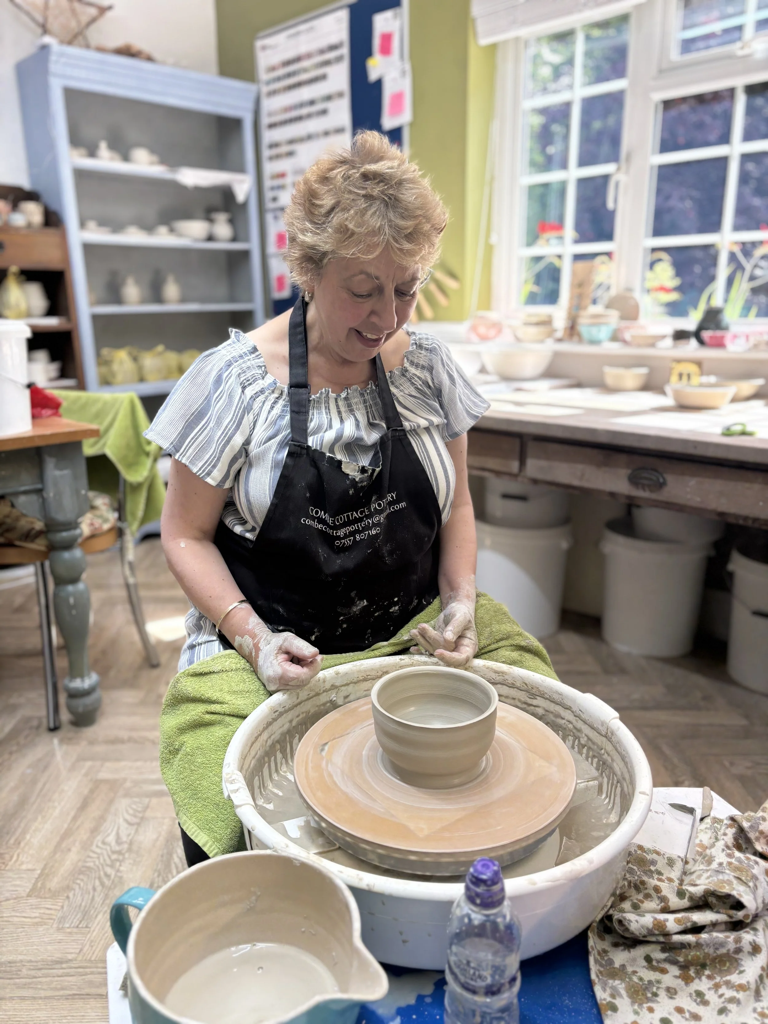 Helen did a super job throwing bowls ...