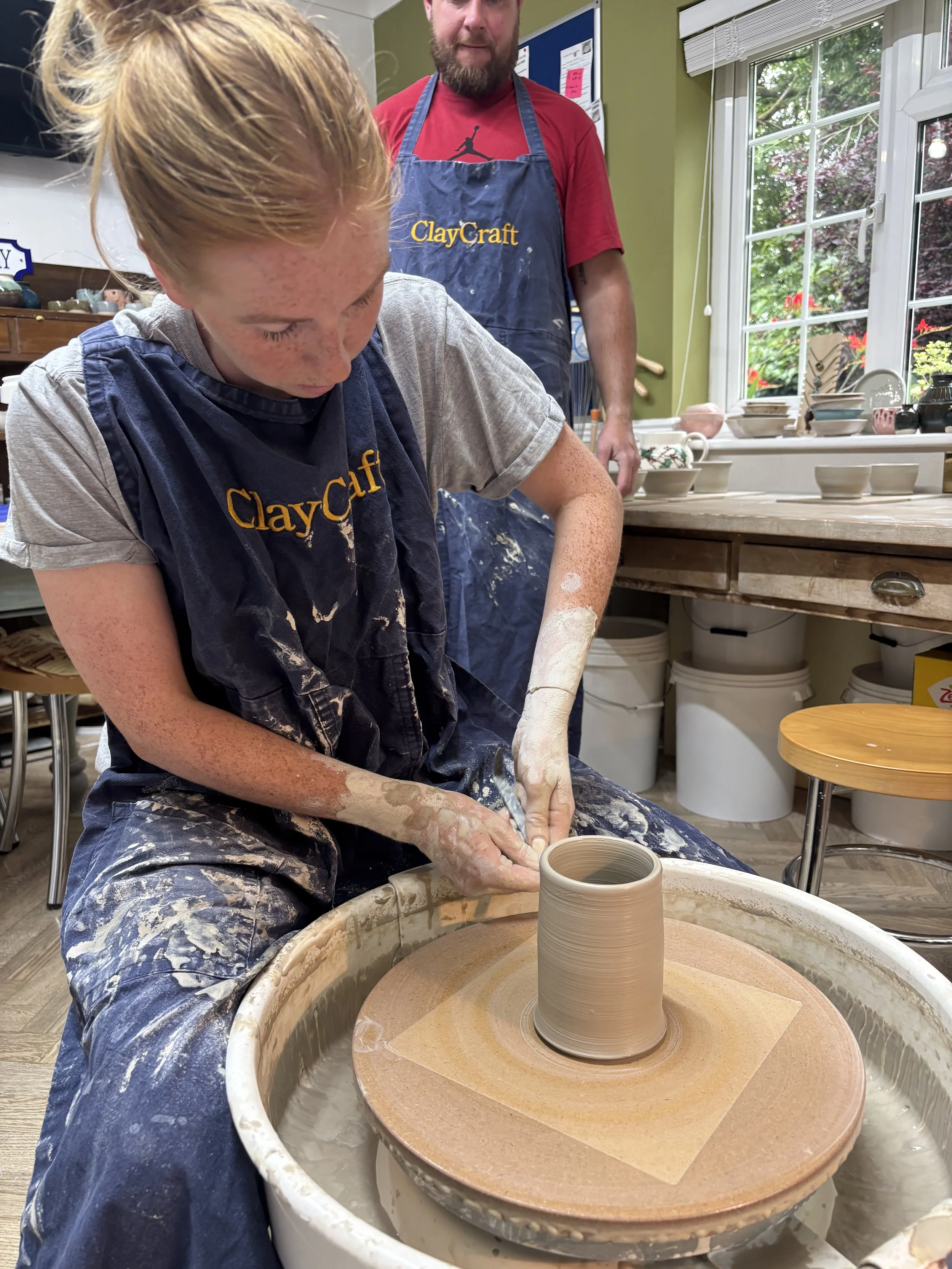 ... her surprise birthday present - they both did brilliantly & are returning to glaze!
