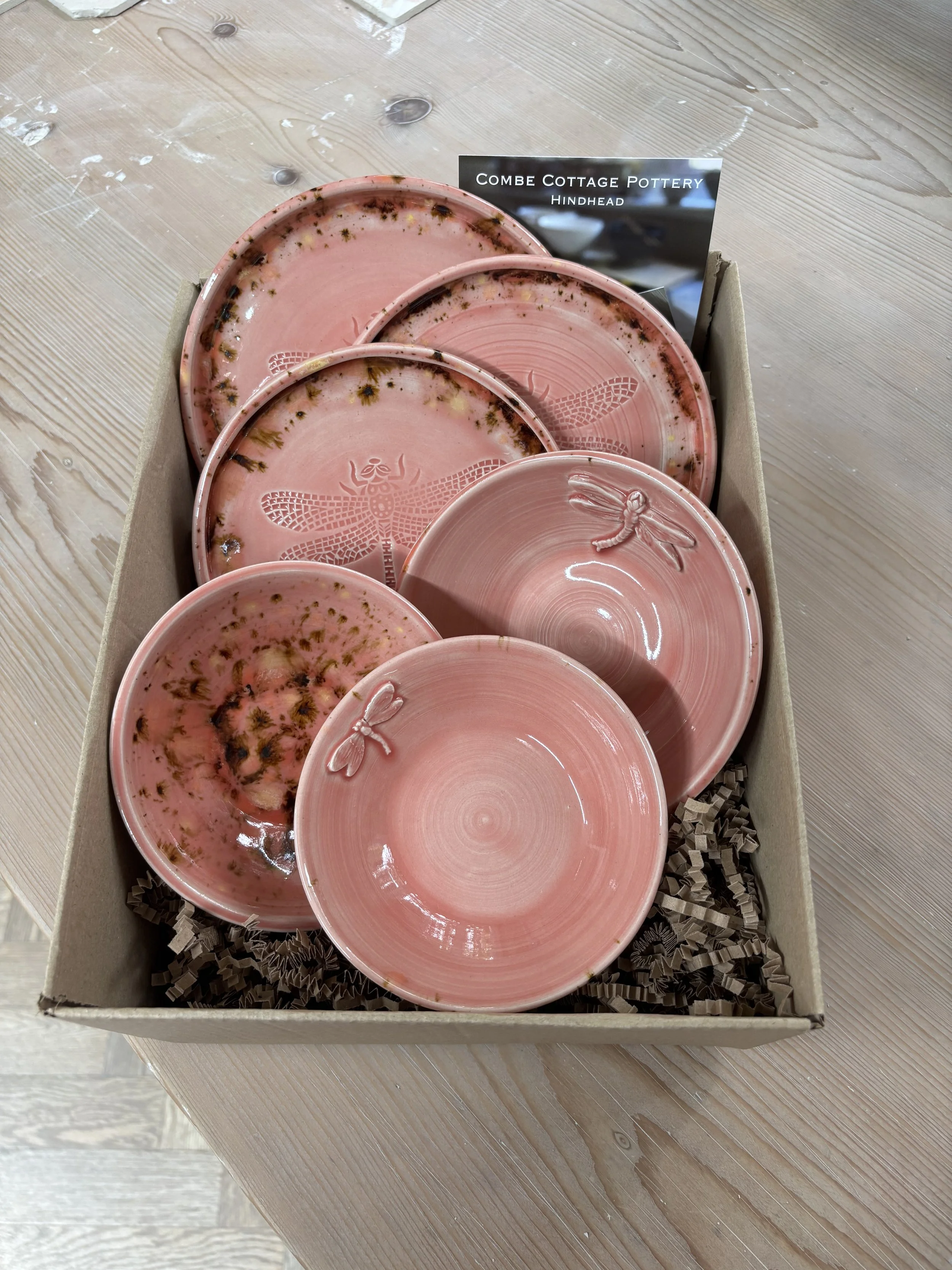   
 Miryam's beautiful pink dragonfly-themed collection!  
 