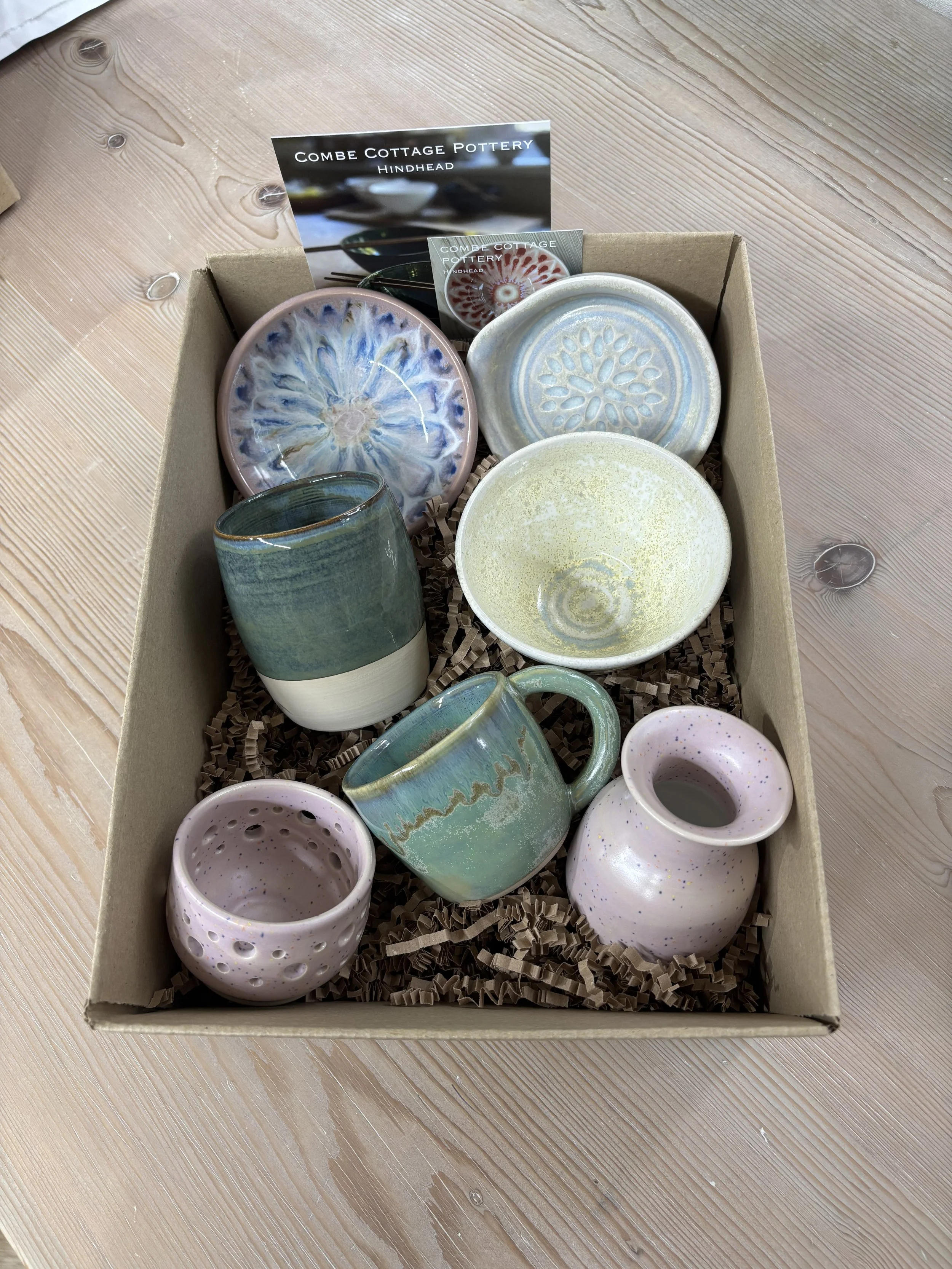   
 Super glazed pieces created by Clare on her 5 week course!  
 