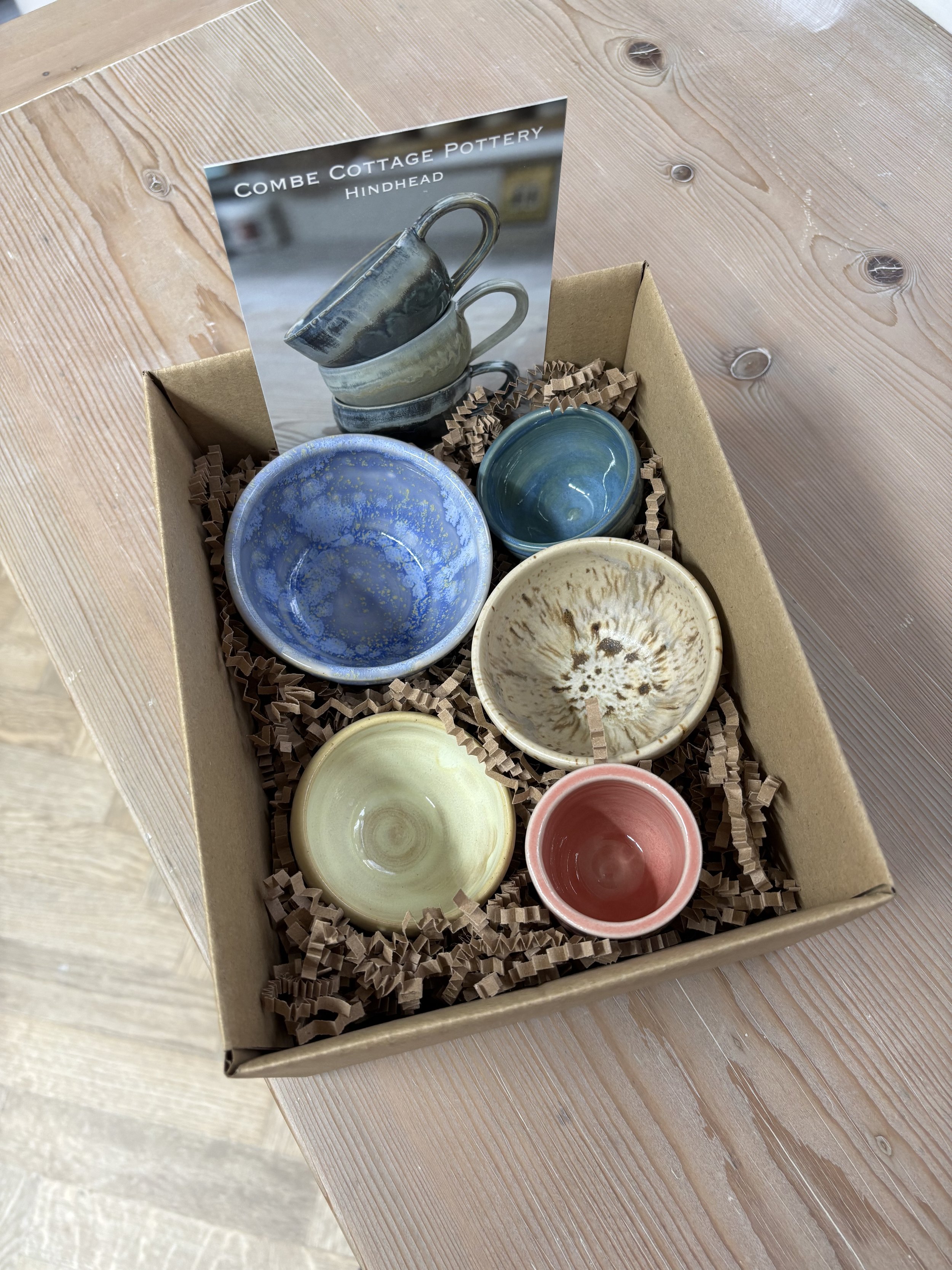   
 Lovely selection of pieces made by Hugo which he threw and then returned to glaze! 
 