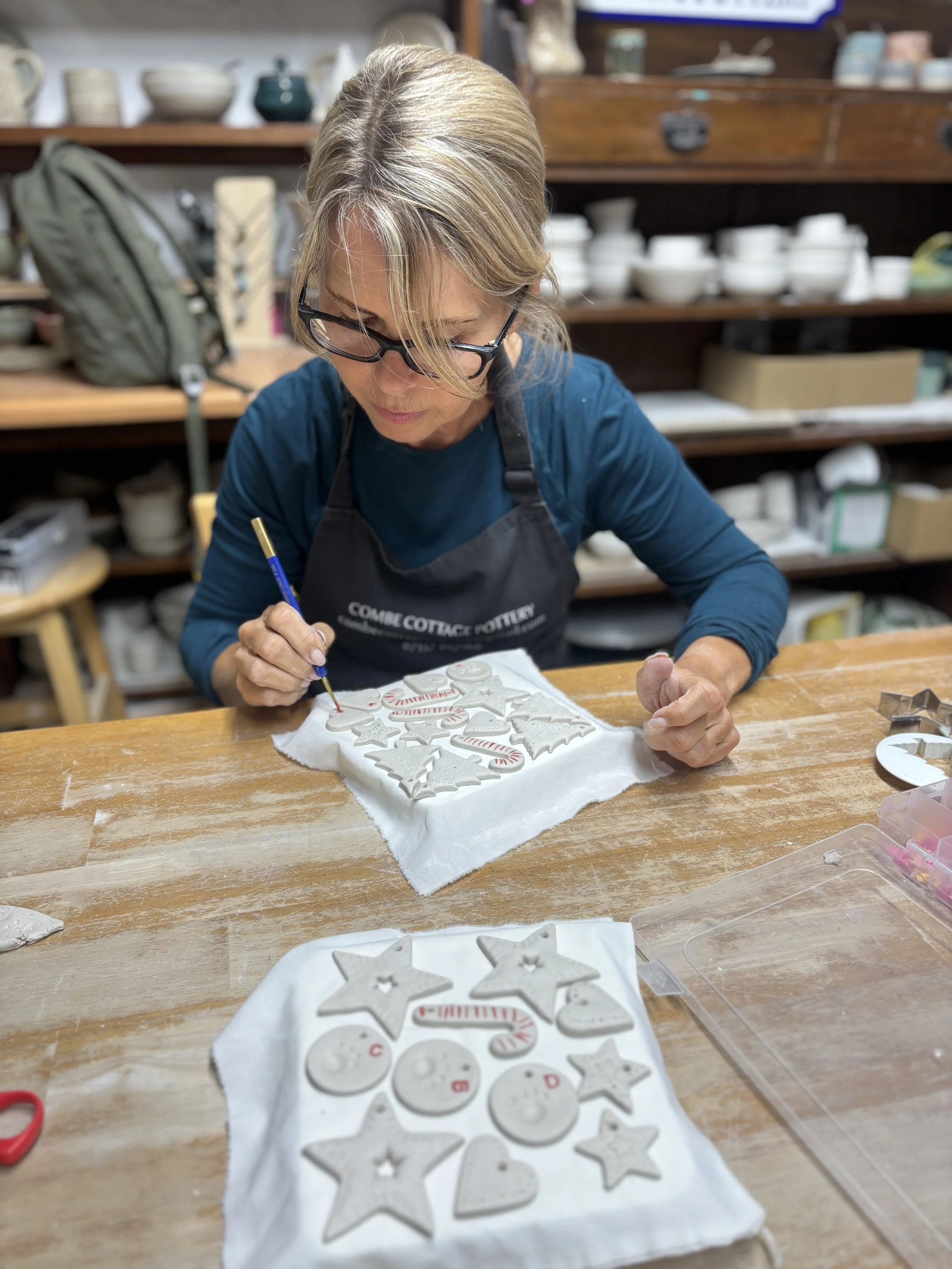   
 Michelle did a great job creating her porcelain pieces ... 
 