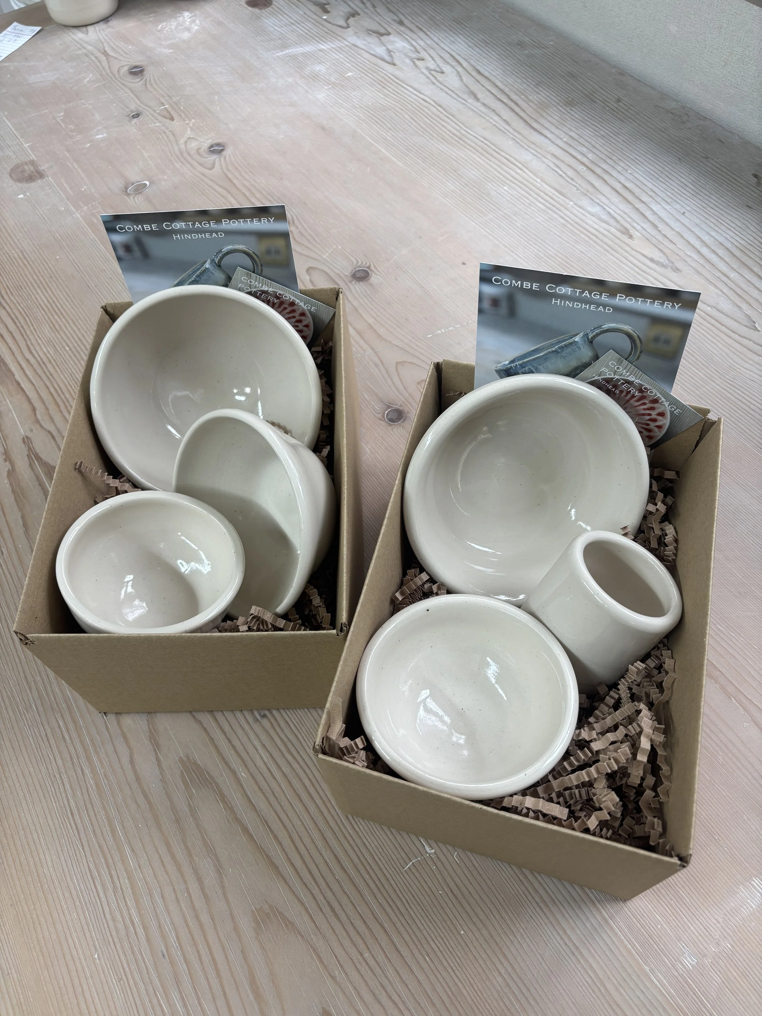  
  Lovely finished pieces from Kath & Claire's 'Throwing Experience'!  
 