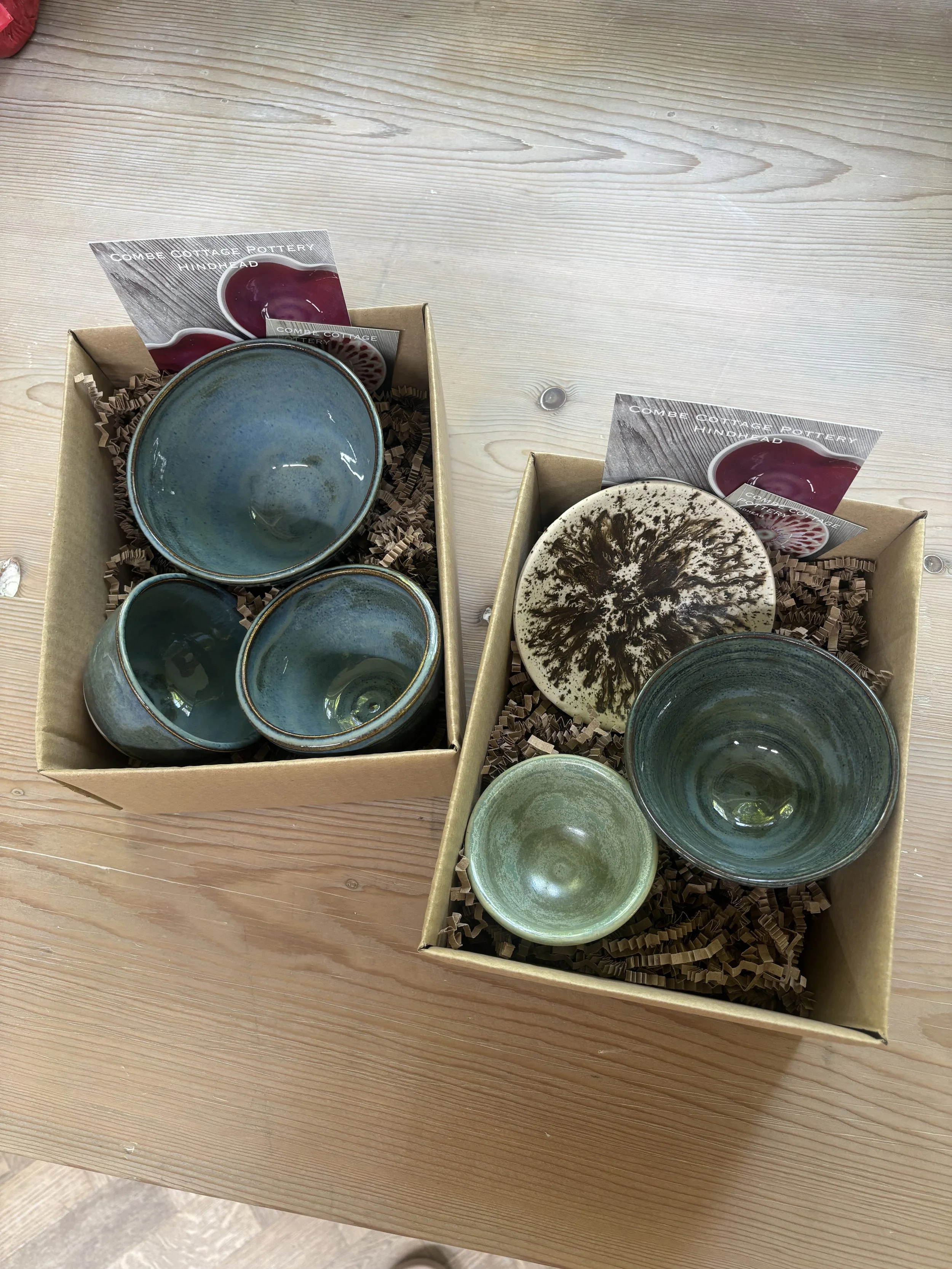   
 Holly & Racheal's lovely glazed pieces! 
 