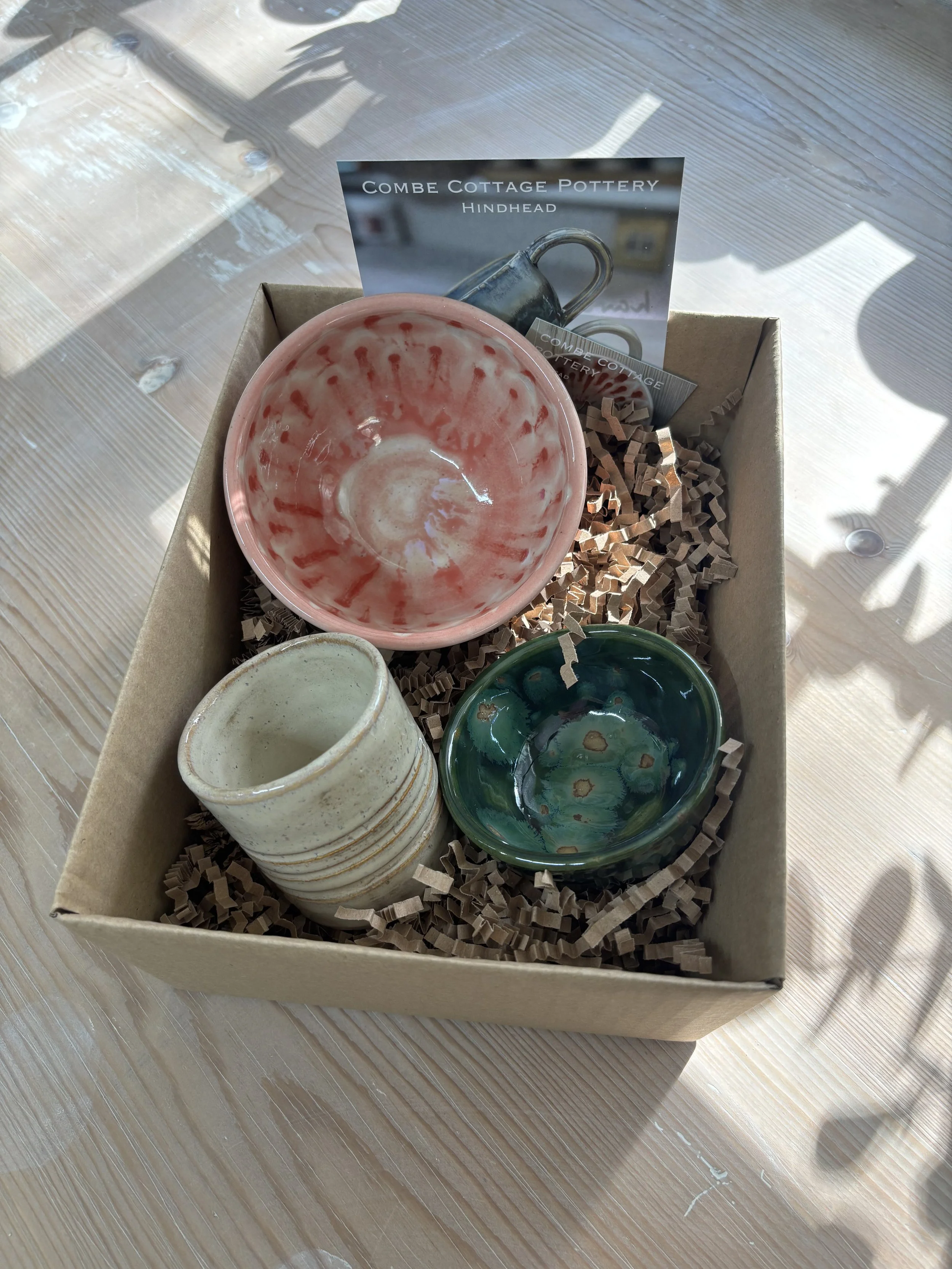   
 Miryam's super pieces at the end of her 'Throw, Turn & Glaze Experience'! 
 