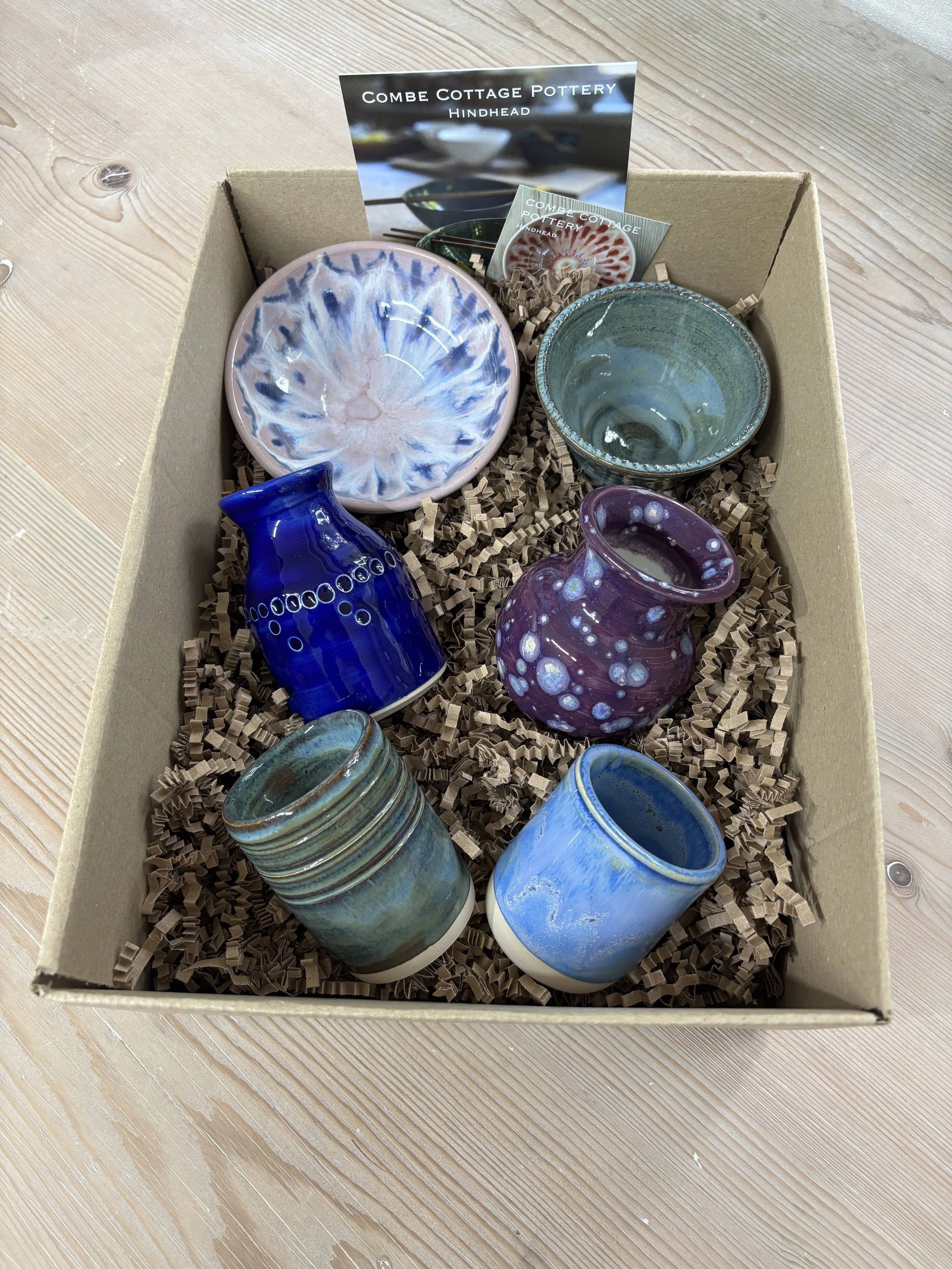   
 Elizabeth's beautiful & colourful collection of pieces created on her first 5 week course! 
 