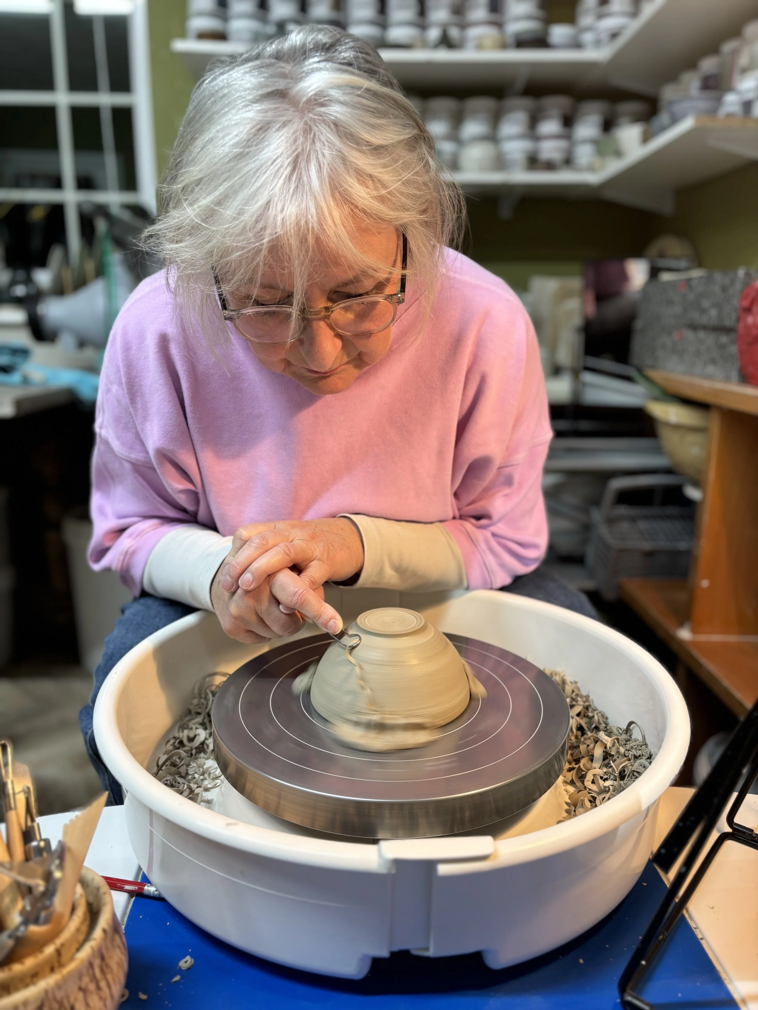   
 An evening of turning for Kate ... 
 