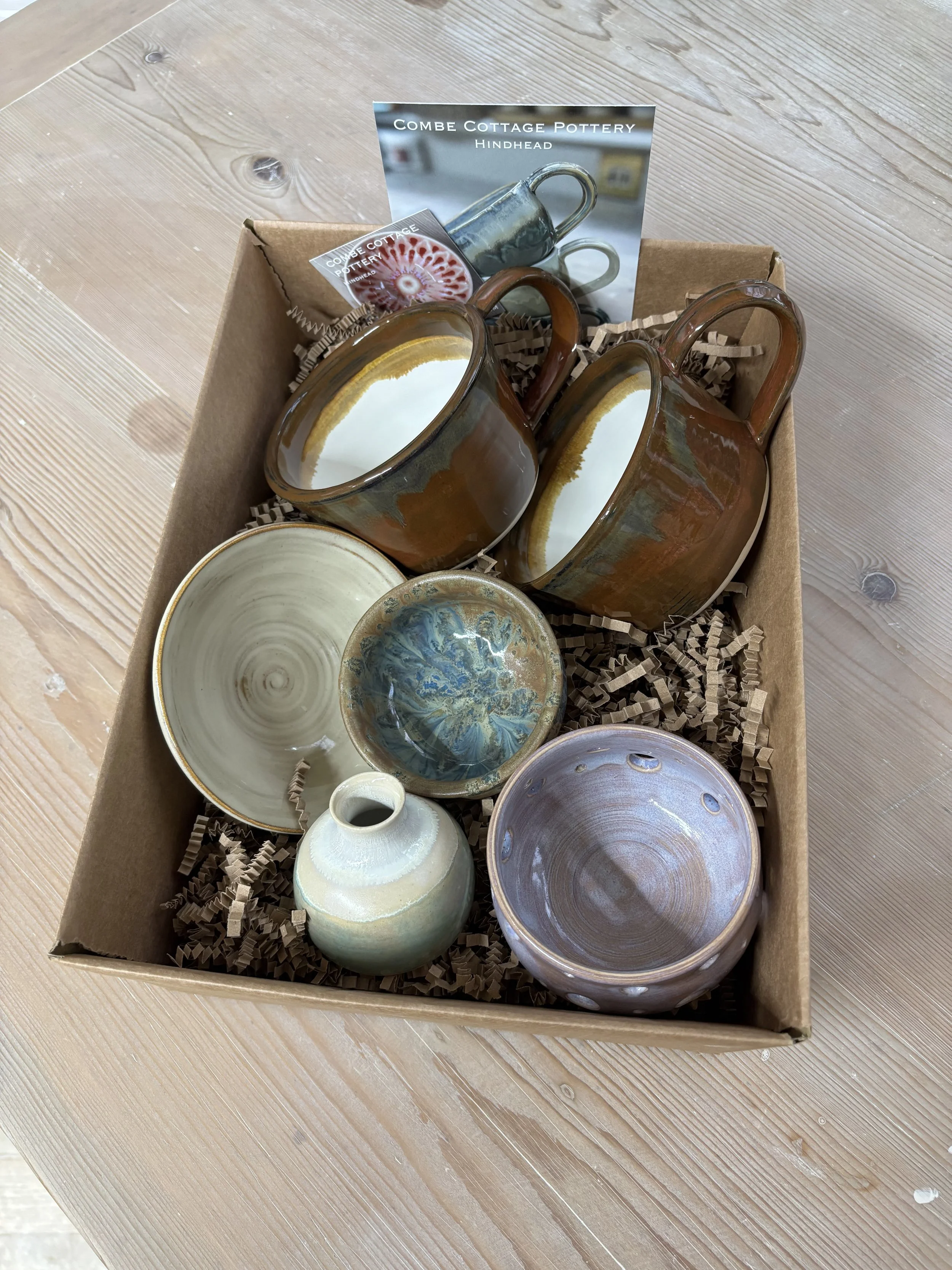   
 Jess' beautiful finished box of pieces at the end of her 5 week course! 
 