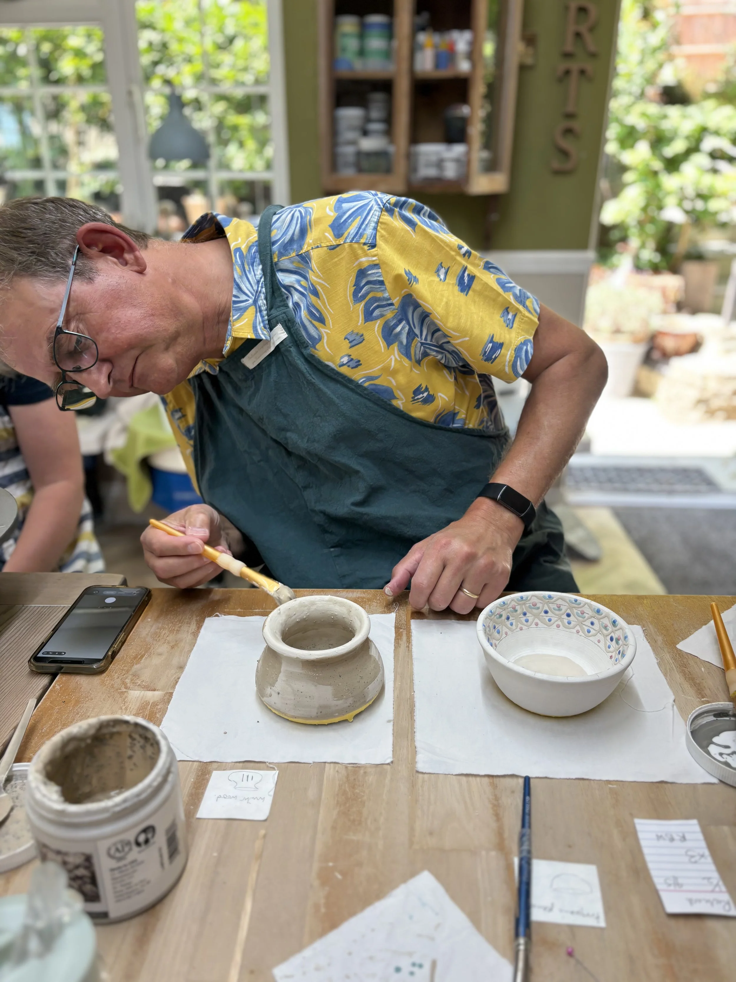   
 Super afternoon of glazing for Richard ... 
 