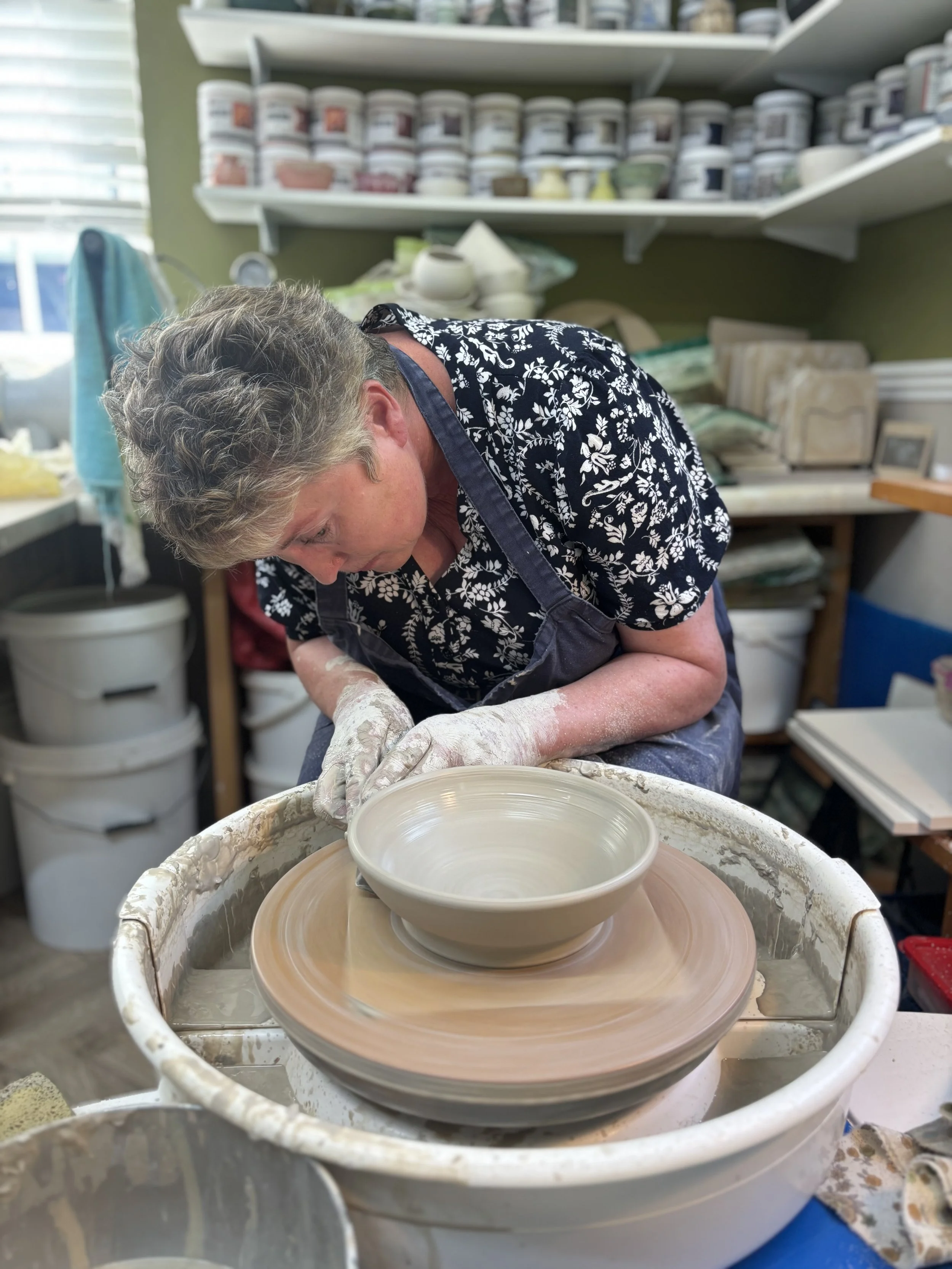 Julia has started her latest 5 week course throwing large...