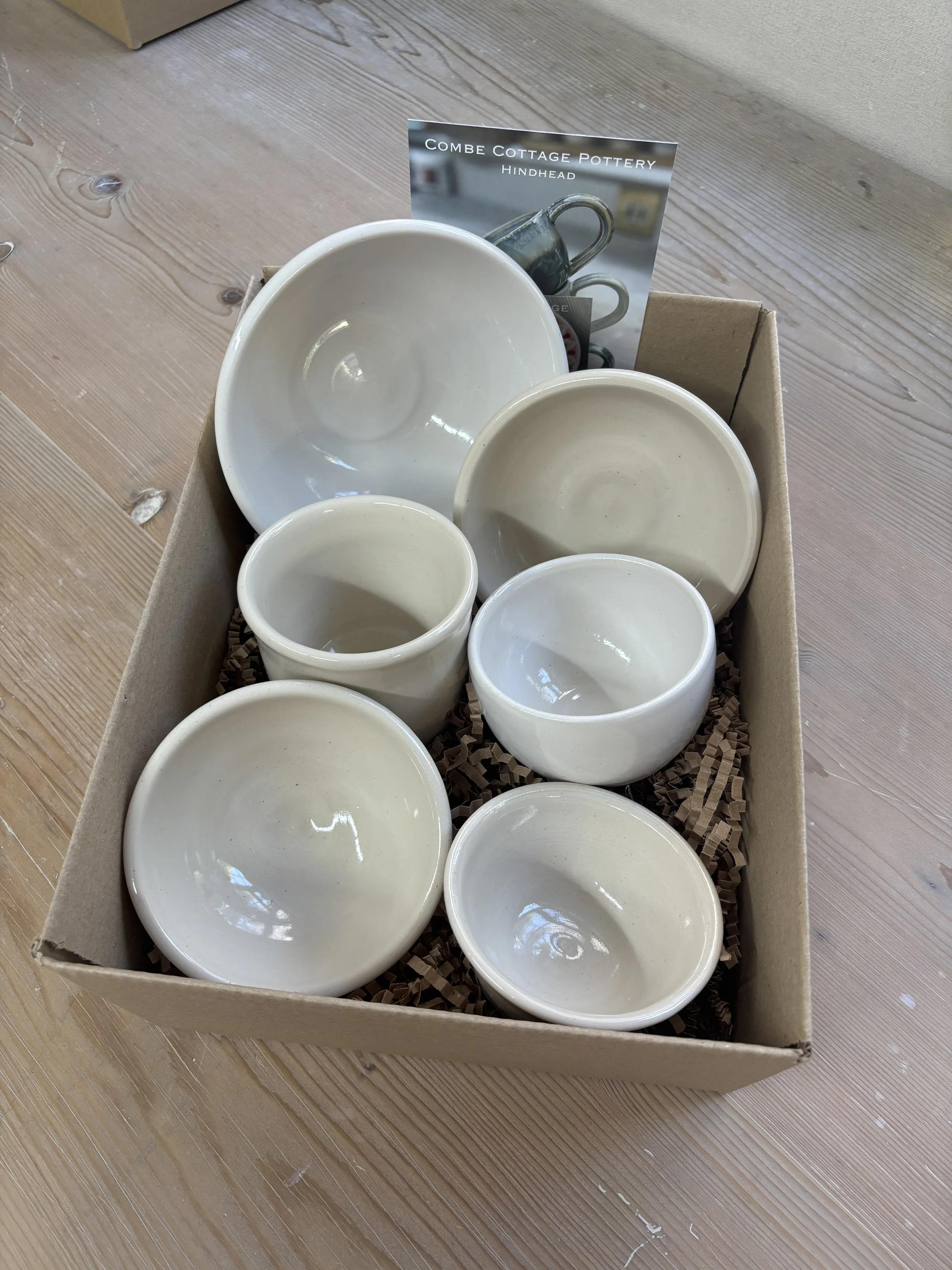   
  Jim & Lisa's beautiful pieces created in their 'throwing experience'! 
 