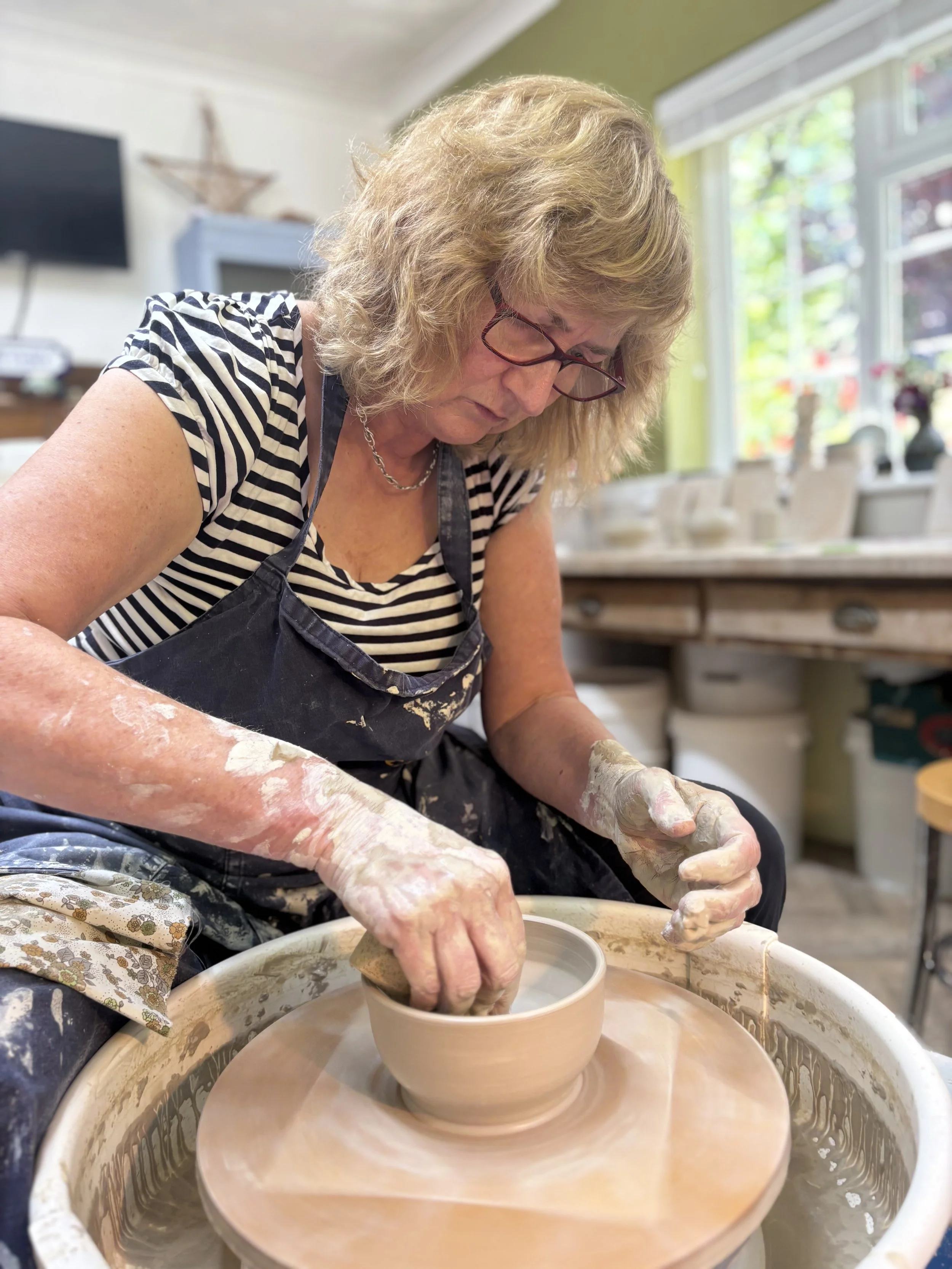 ... on their 'Throw, Turn & Glaze Experience'!
