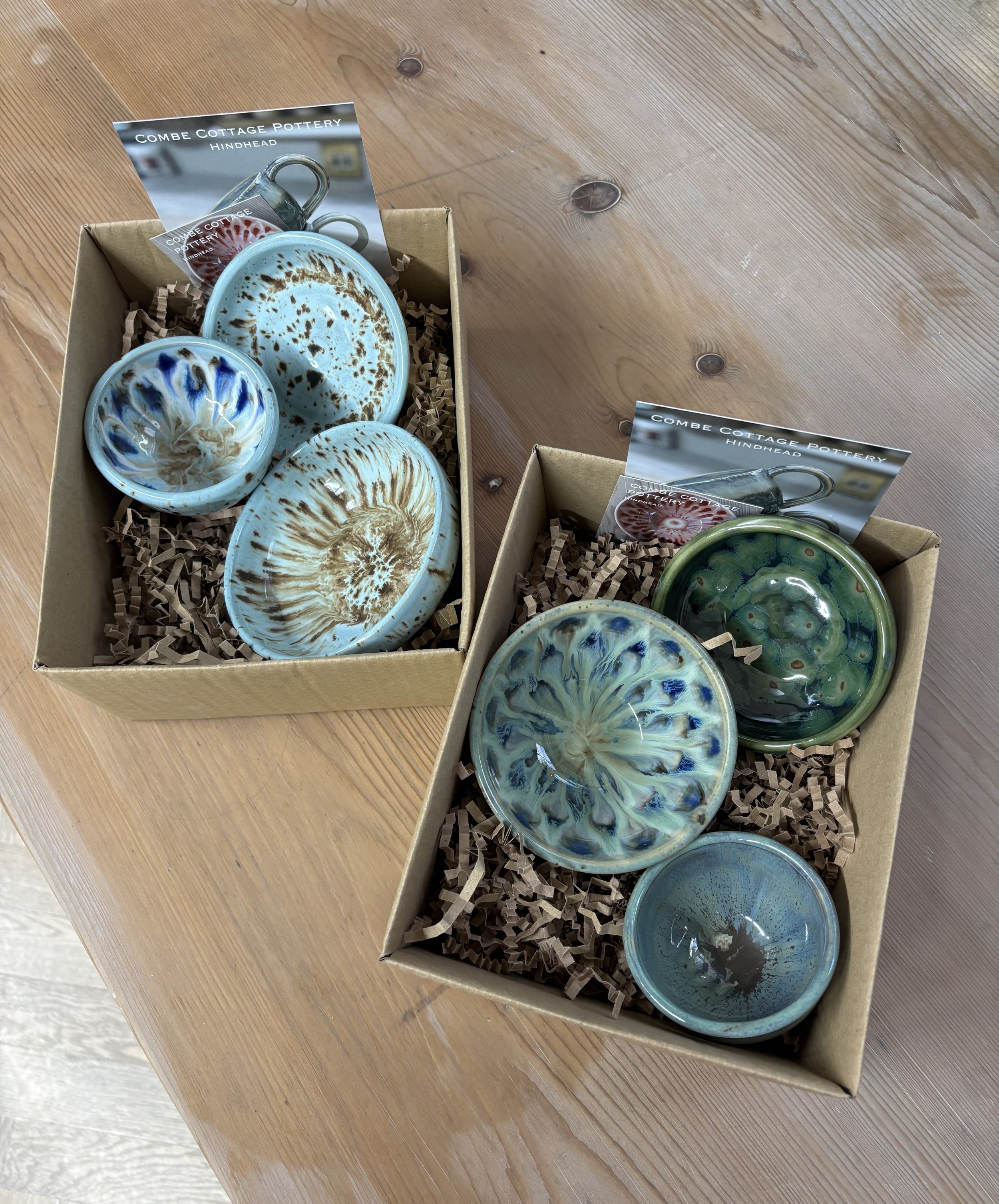   
 Aileen & Charlotte's lovely pieces following their 'Return to glaze experience'!  
 