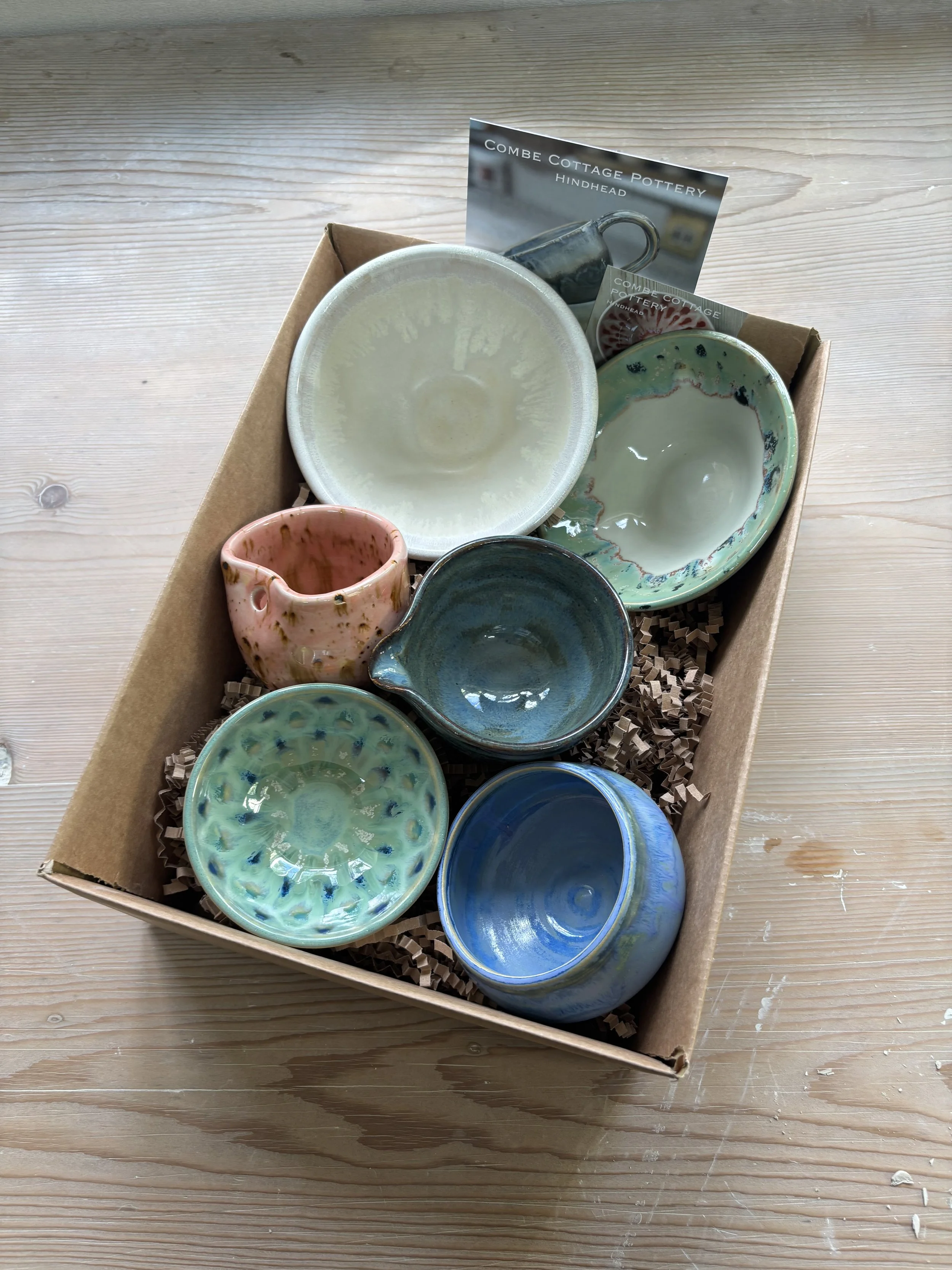   
 ... & Emma's gorgeous glazed pieces at the end of their first 5 week course!  
 