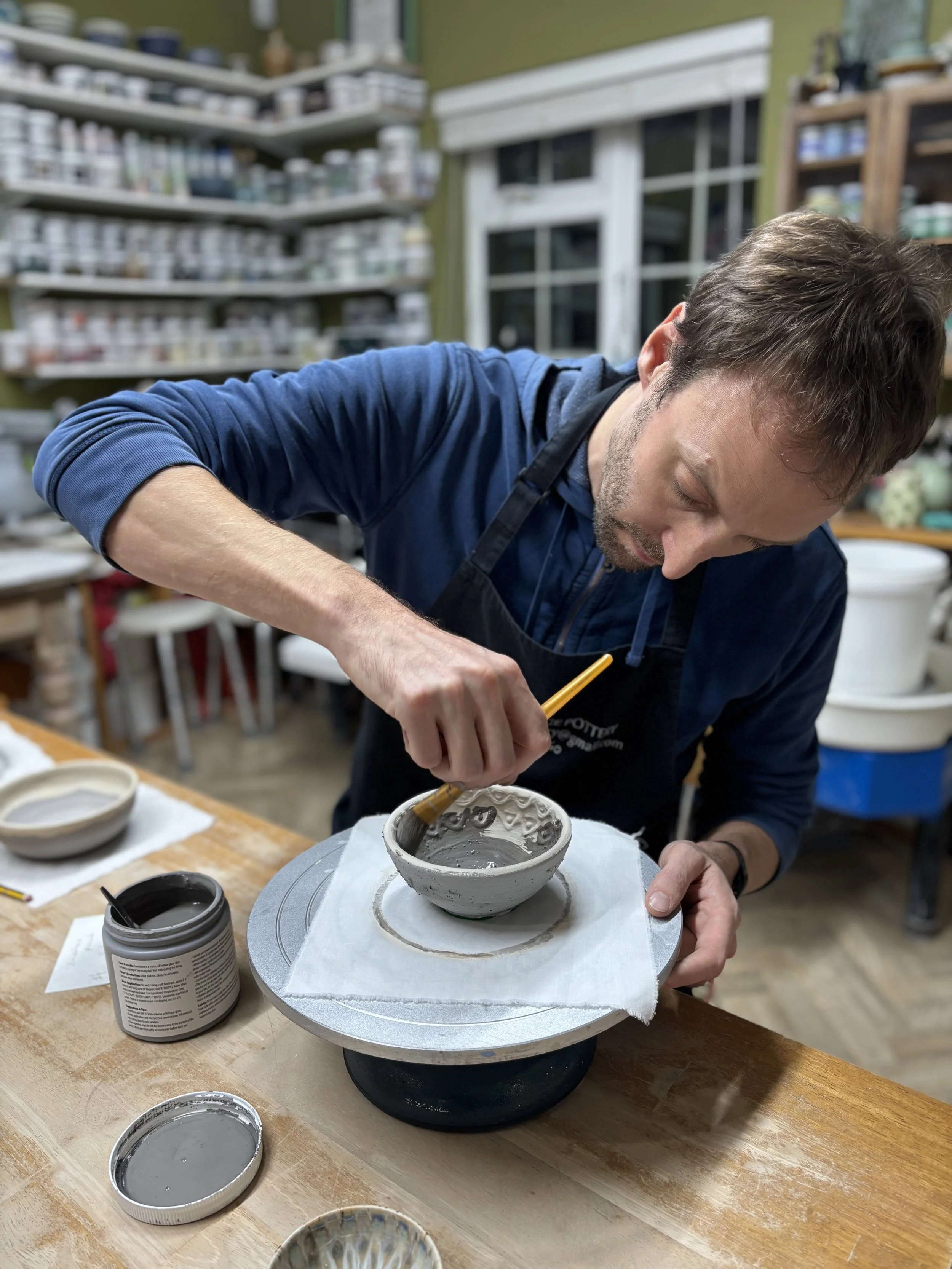   
 Dan & Amy returned after their 'Throwing Experience' ... 
 