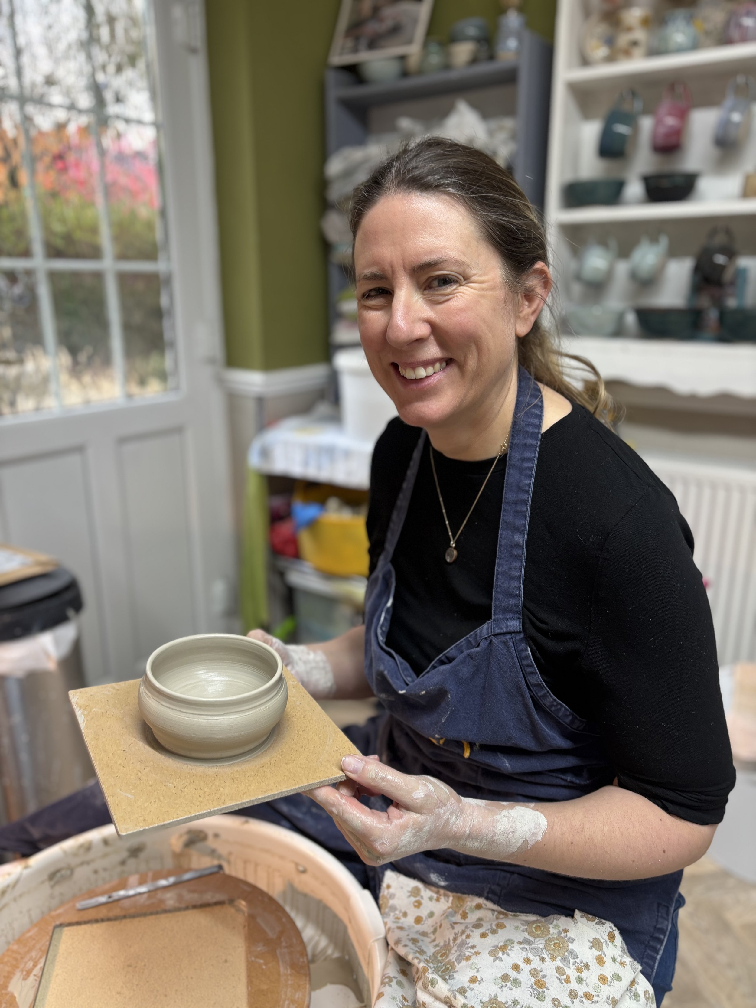   
 ... & wife Jo for their 'Throwing Experience'! They will be retuning in a few week to glaze all their pieces!  
 