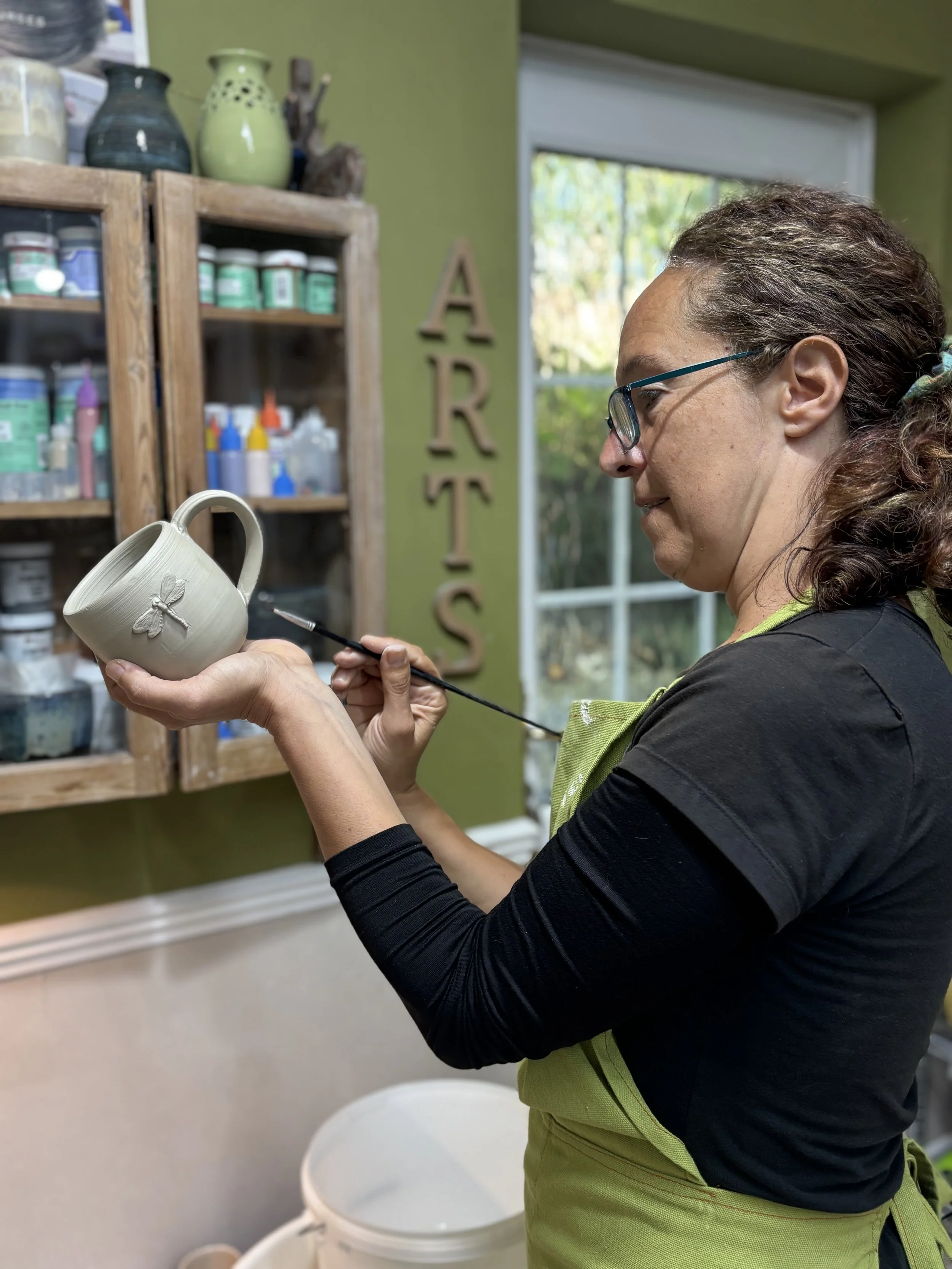   
 Miryam has been adding handles to her mugs ... 
 