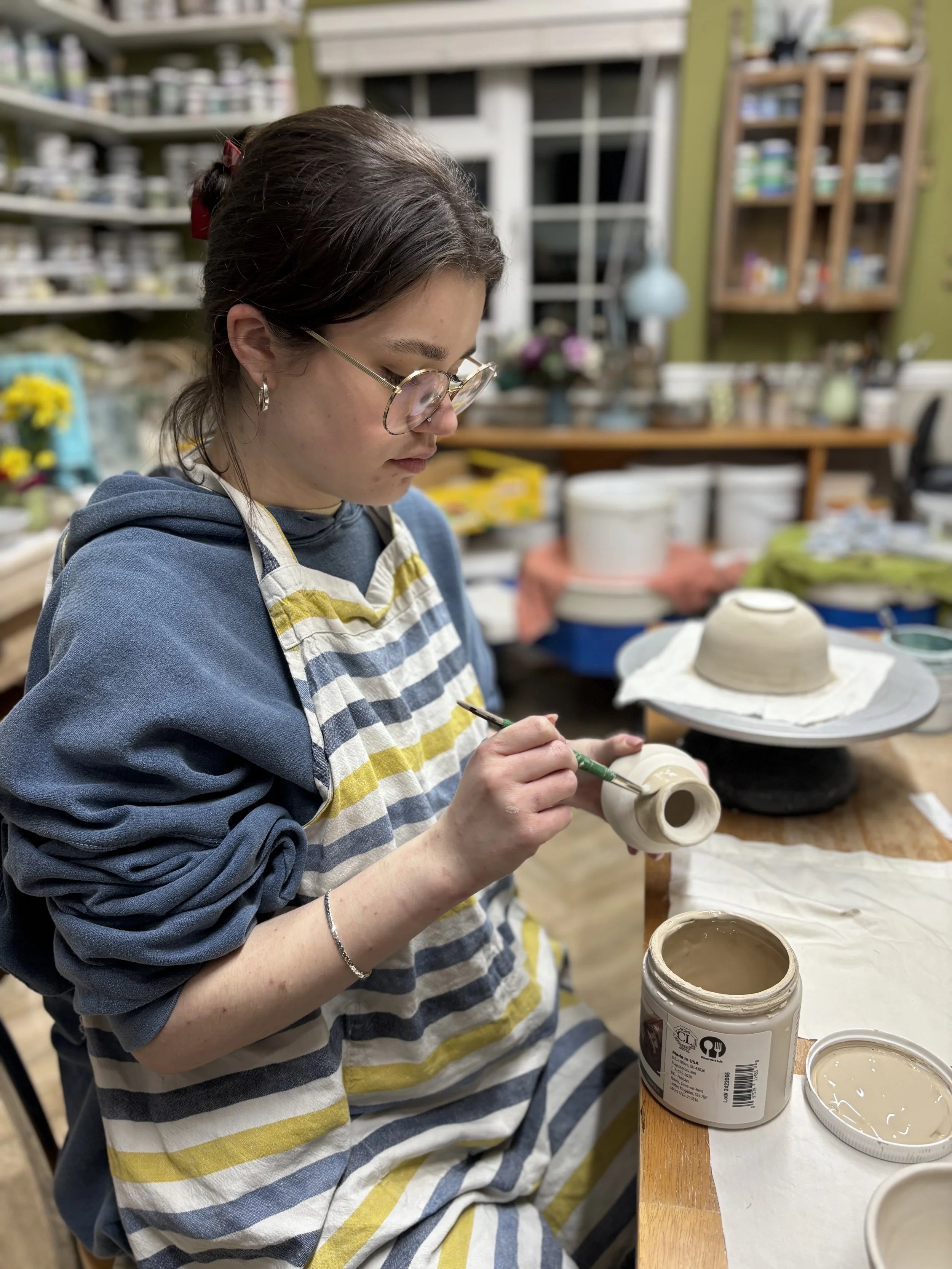   
 An evening of glazing for Fleur ...  
 