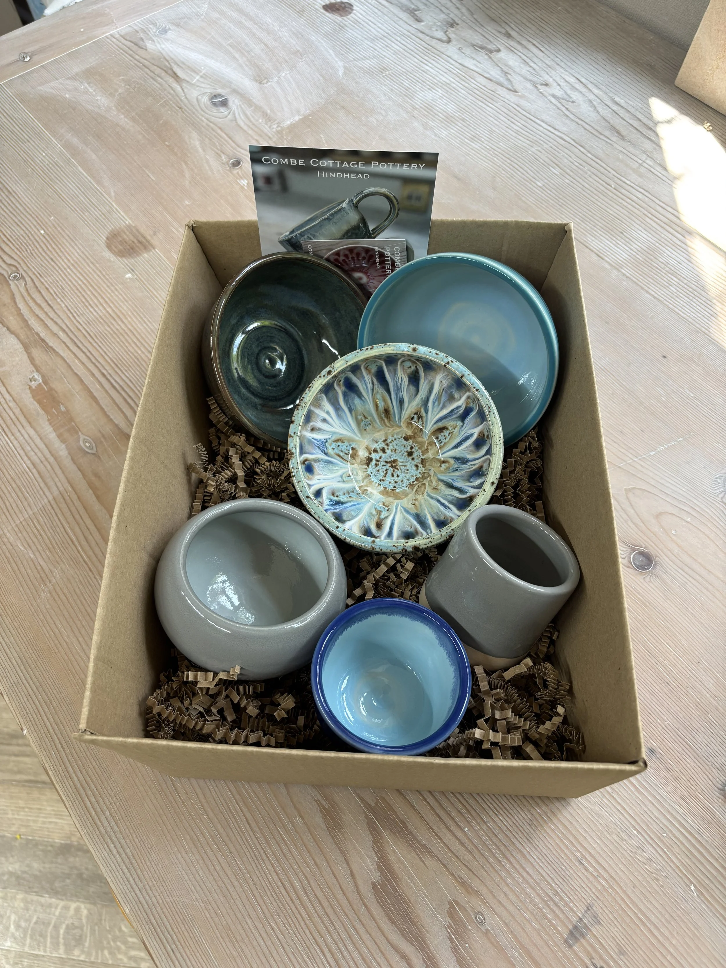 Beautiful results for Jo & Clive at the end of their 'Throw, Turn & Glaze Experience'!