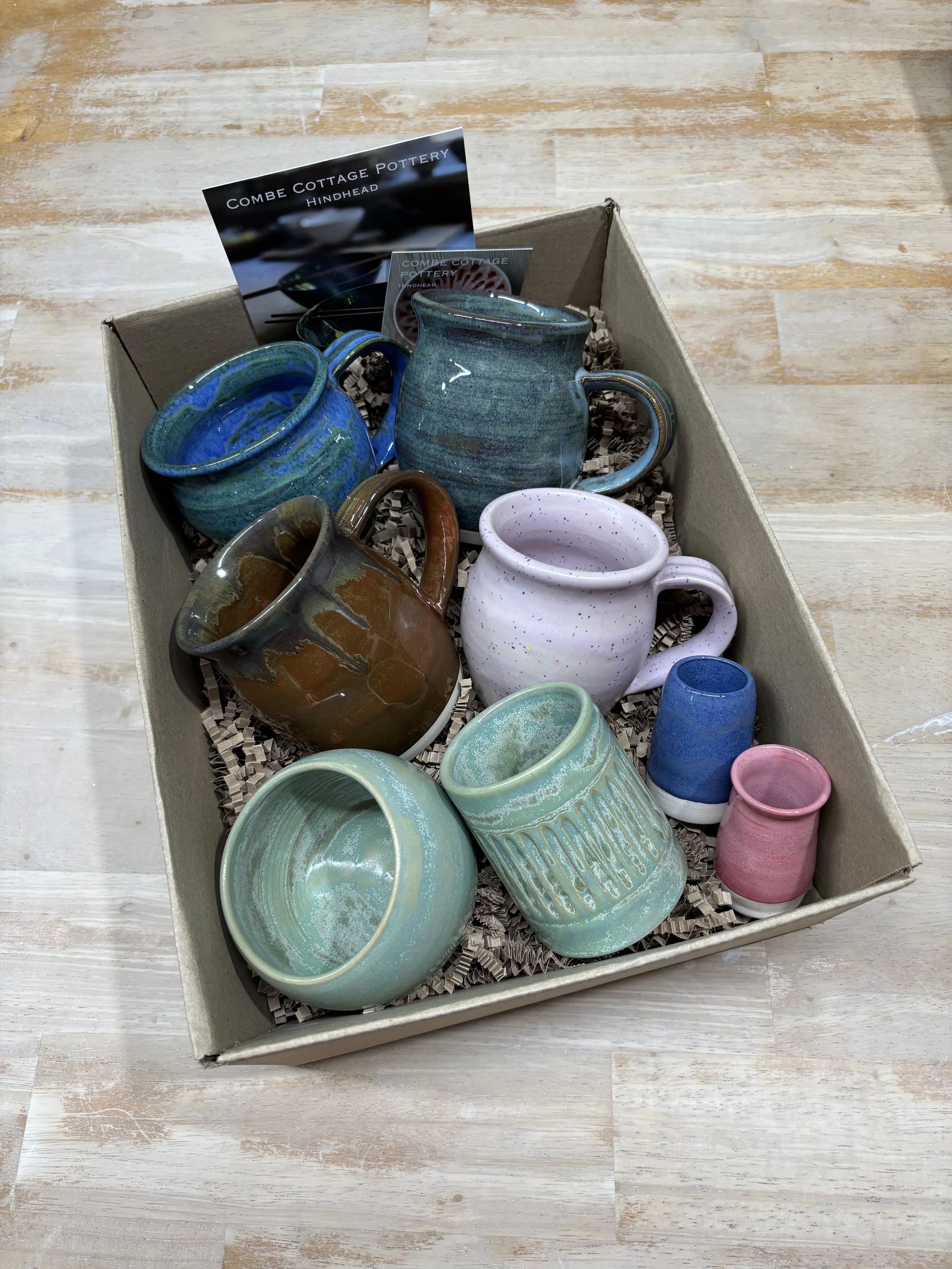   
 Some of Lizzie's latest glazed pieces following her back-to -back courses! Looking gorgeous!  
 