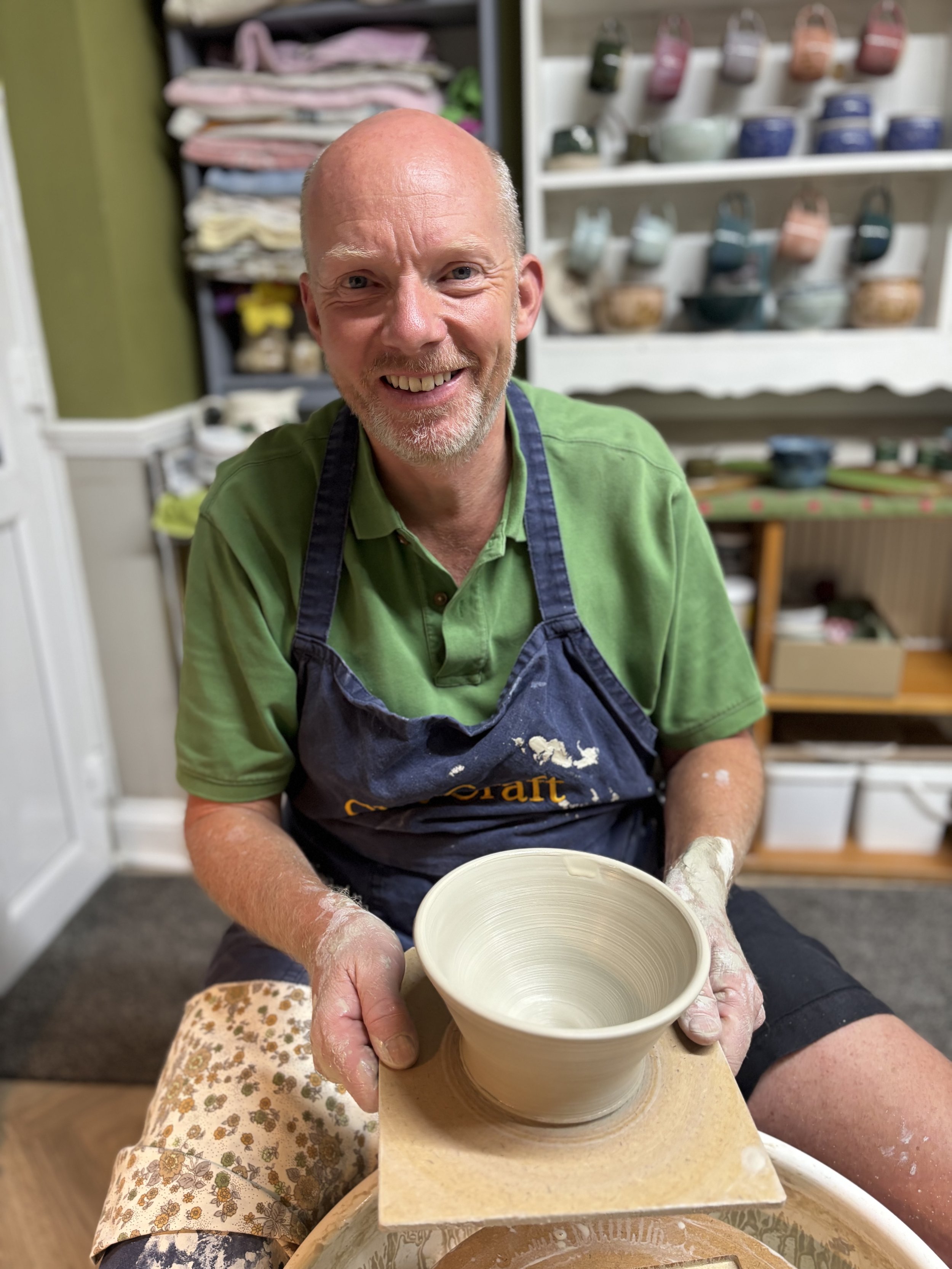   
 ... & Matt for their 'throwing experience'! They are returning to glaze their pieces too!  
 