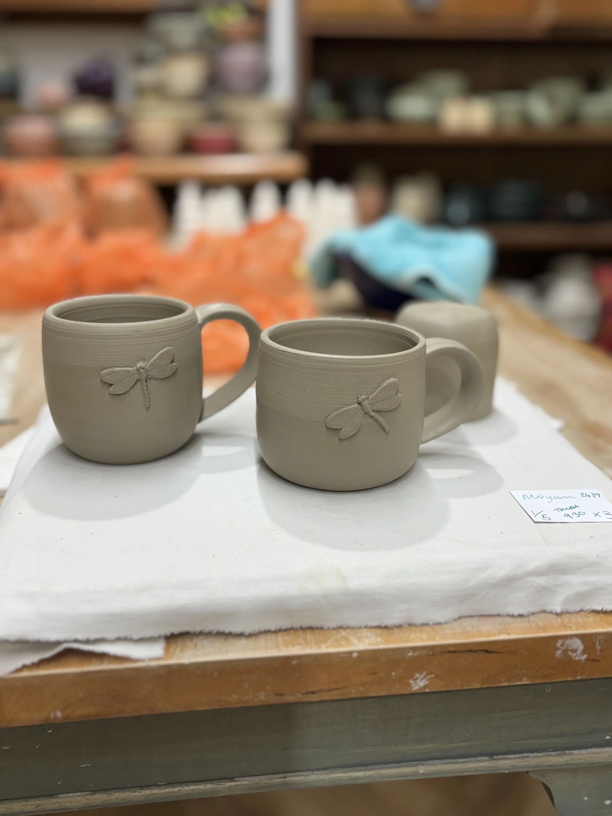   
 ... & Adding dragonfly sprigs! 
 