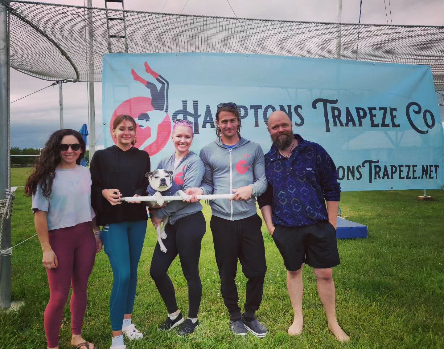 A HUGE shout-out to our frequent flyers coming out today for an awesome class and braving the cool June weather! You can join them flying high on the trapeze this summer too! Be sure to leave a comment saying hi to our rig doggo Avocado 🐕

#flyingtr